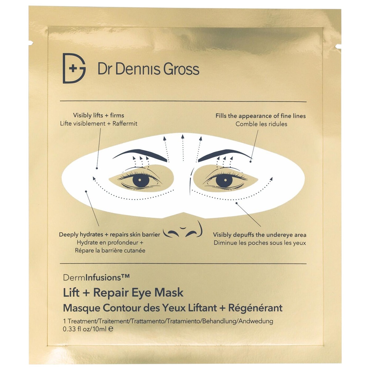Dr. Dennis Gross Skincare DermInfusions Lift + Repair Eye Mask