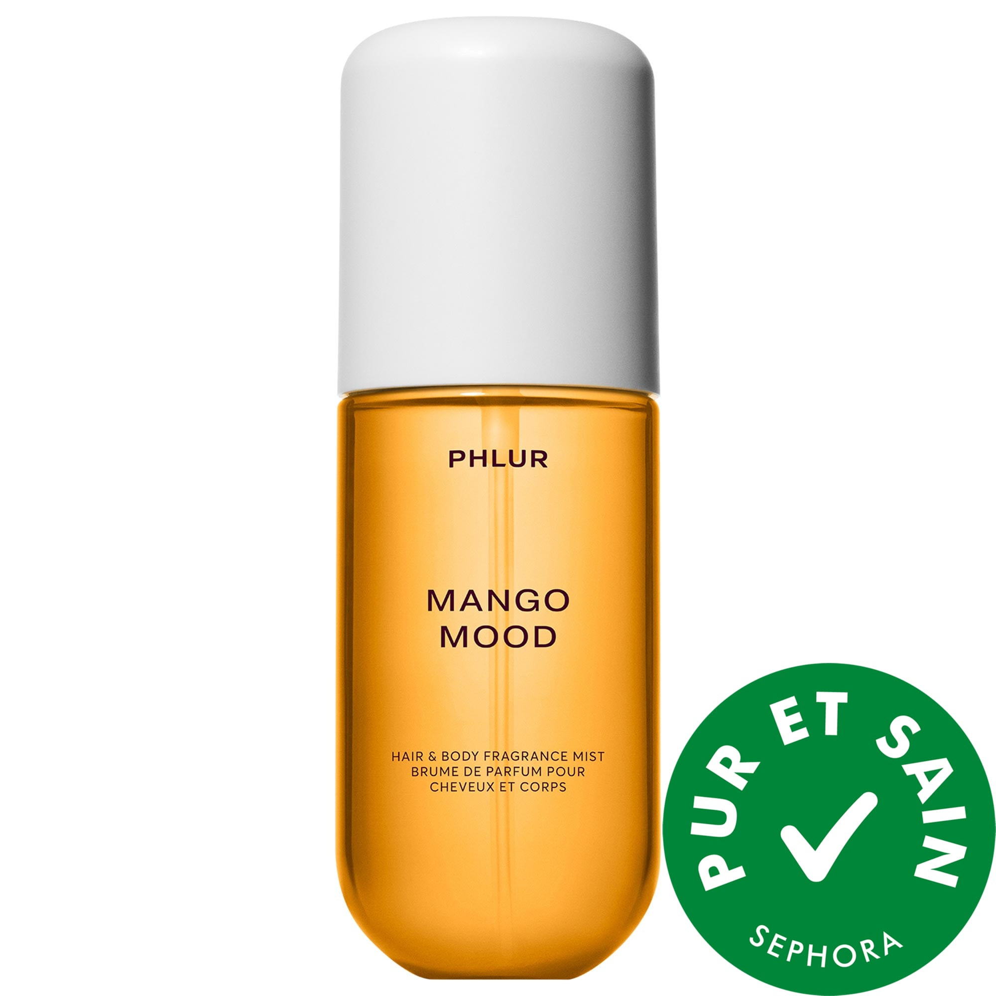 PHLUR Minibrume parfumée pour le corps et les cheveux Mango Mood 3 oz/90 mL eau de parfum vaporisateur