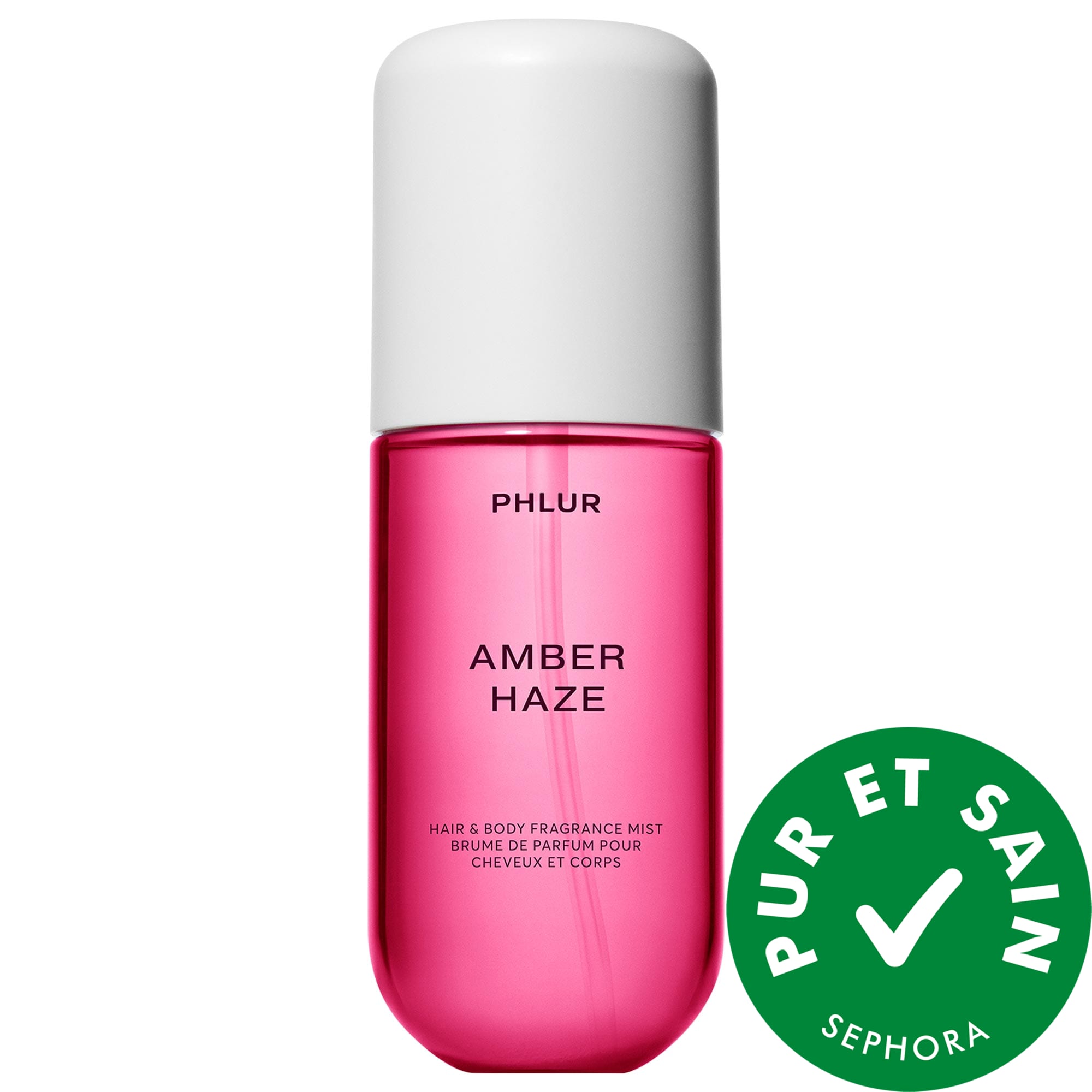 PHLUR Minibrume parfumée pour le corps et les cheveux Amber Haze 3 oz/90 mL eau de parfum vaporisateur