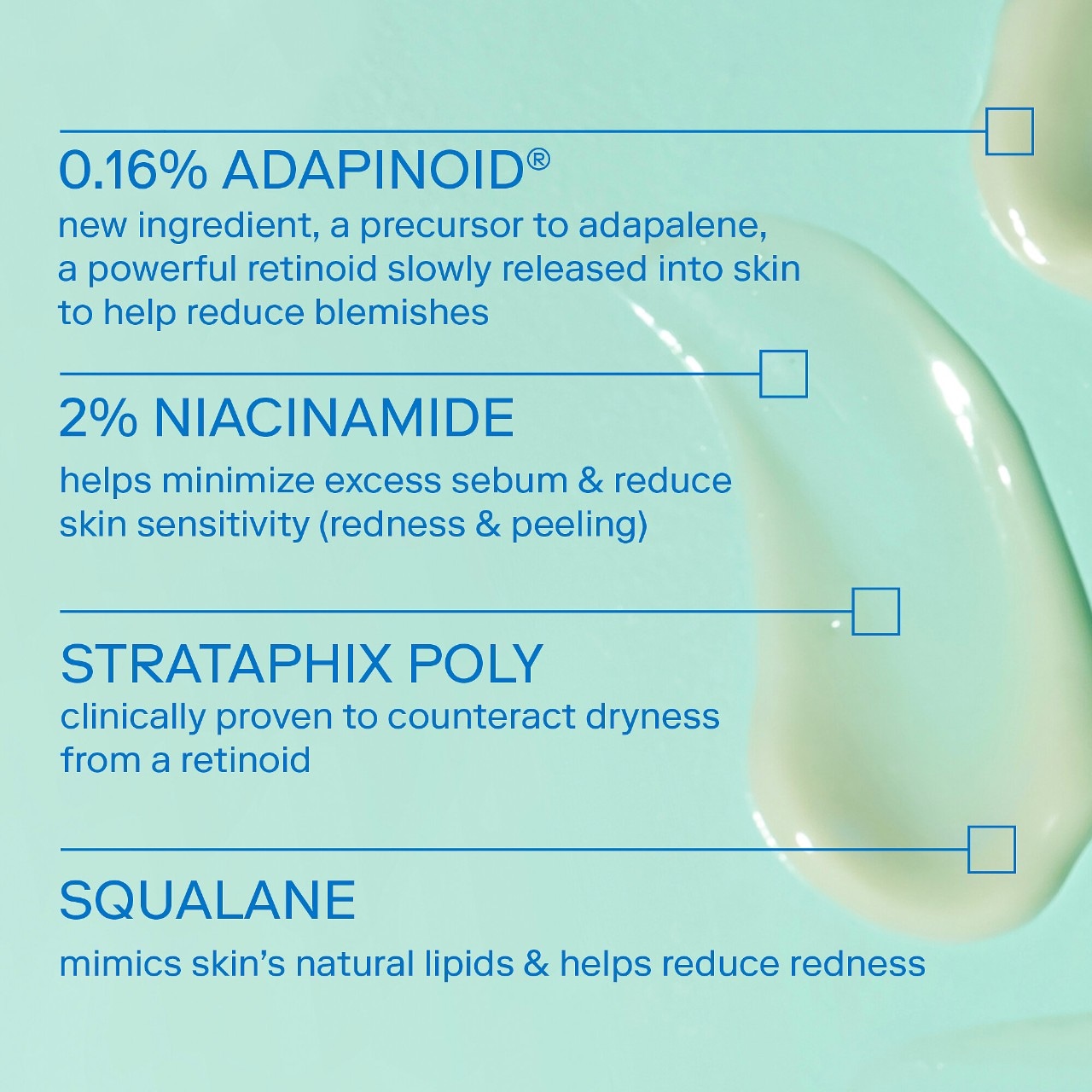Гель с ниацинамидом и скваланом против акне Skinfix acne+ adapinoid — фото 4