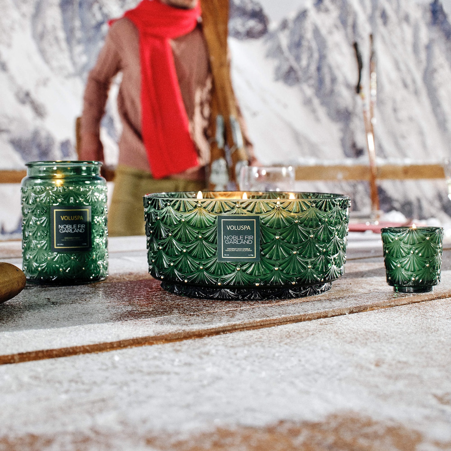 Noble Fir Garland Glass Jar Candle - VOLUSPA | Sephora