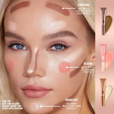 Charlotte Tilbury - Matte Beauty Blush Wand Pillow Talk 0.4 oz / 12 g Charlotte Tilbury Matte Beauty Blush Wand