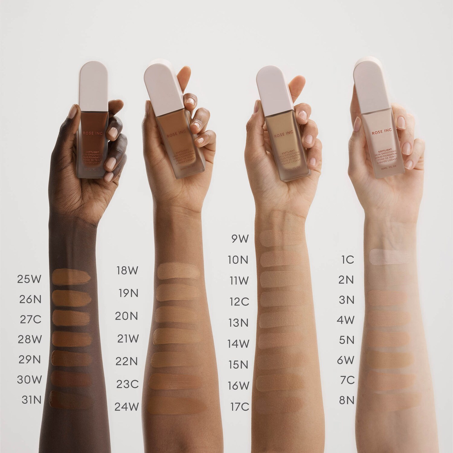 ROSE INC Softlight Skin-Smoothing Hydrating Non-Comedogenic Foundation ...