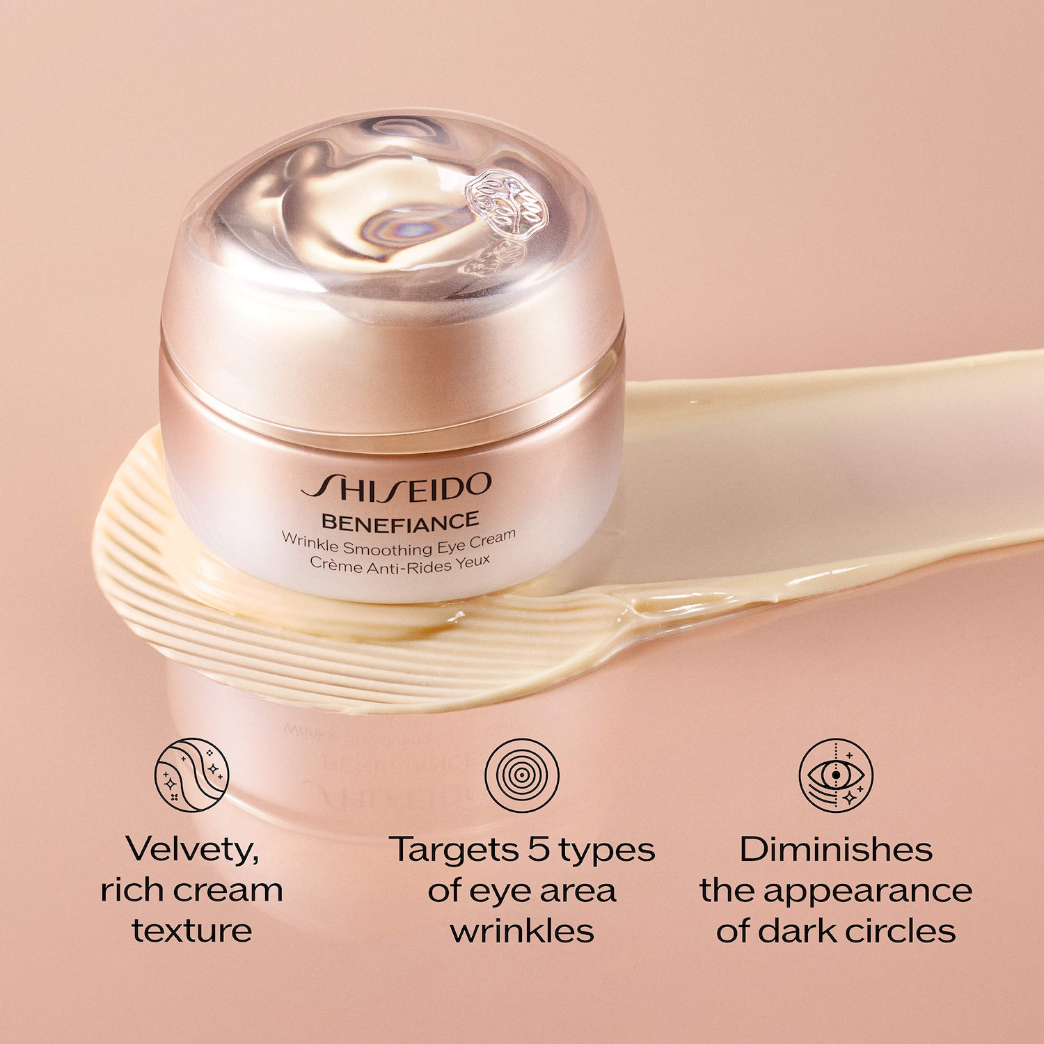 Benefiance Wrinkle Smoothing Eye Cream - Shiseido | Sephora
