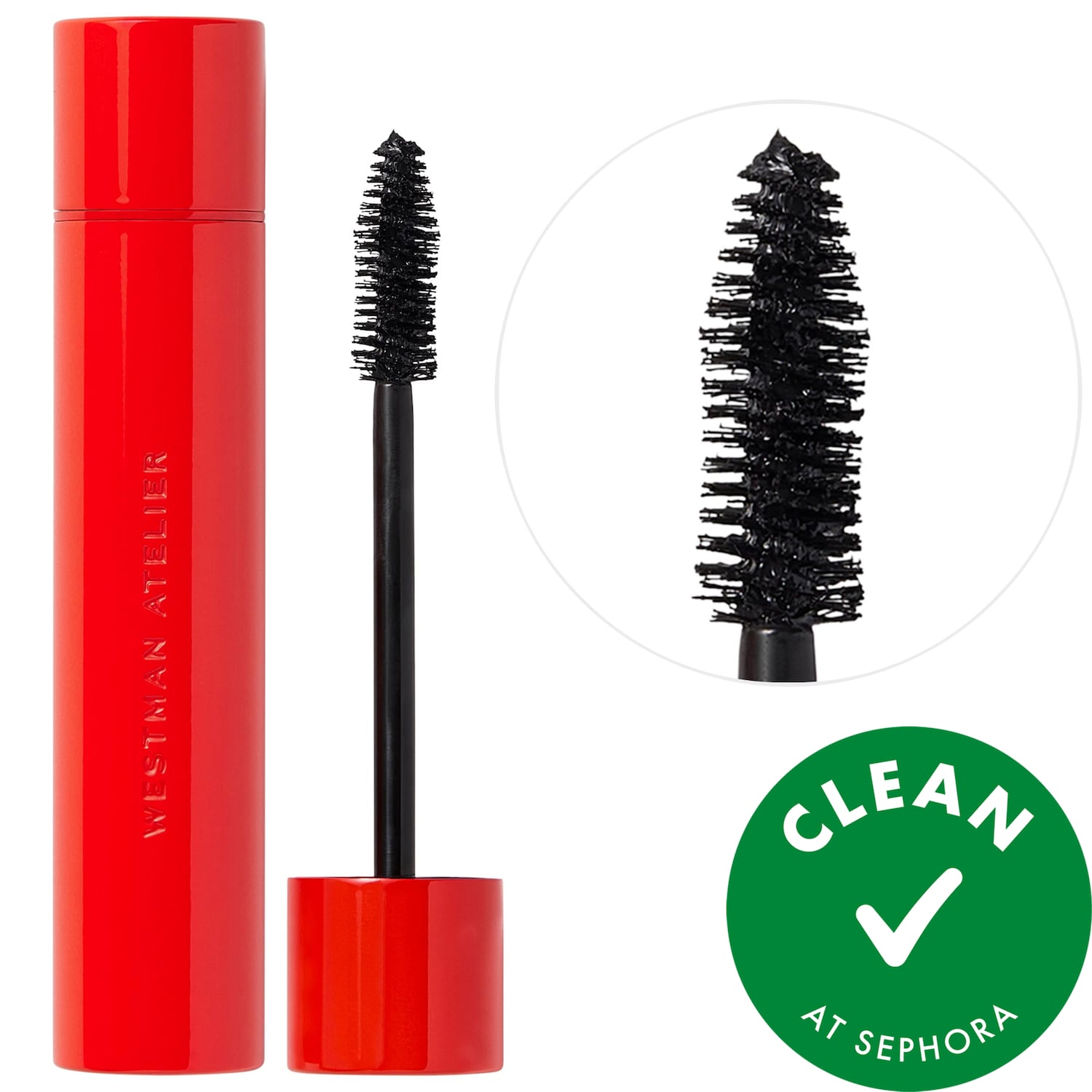 Westman Atelier Eye Want You Lengthening + Volumizing Clean Mascara in Clean Black
