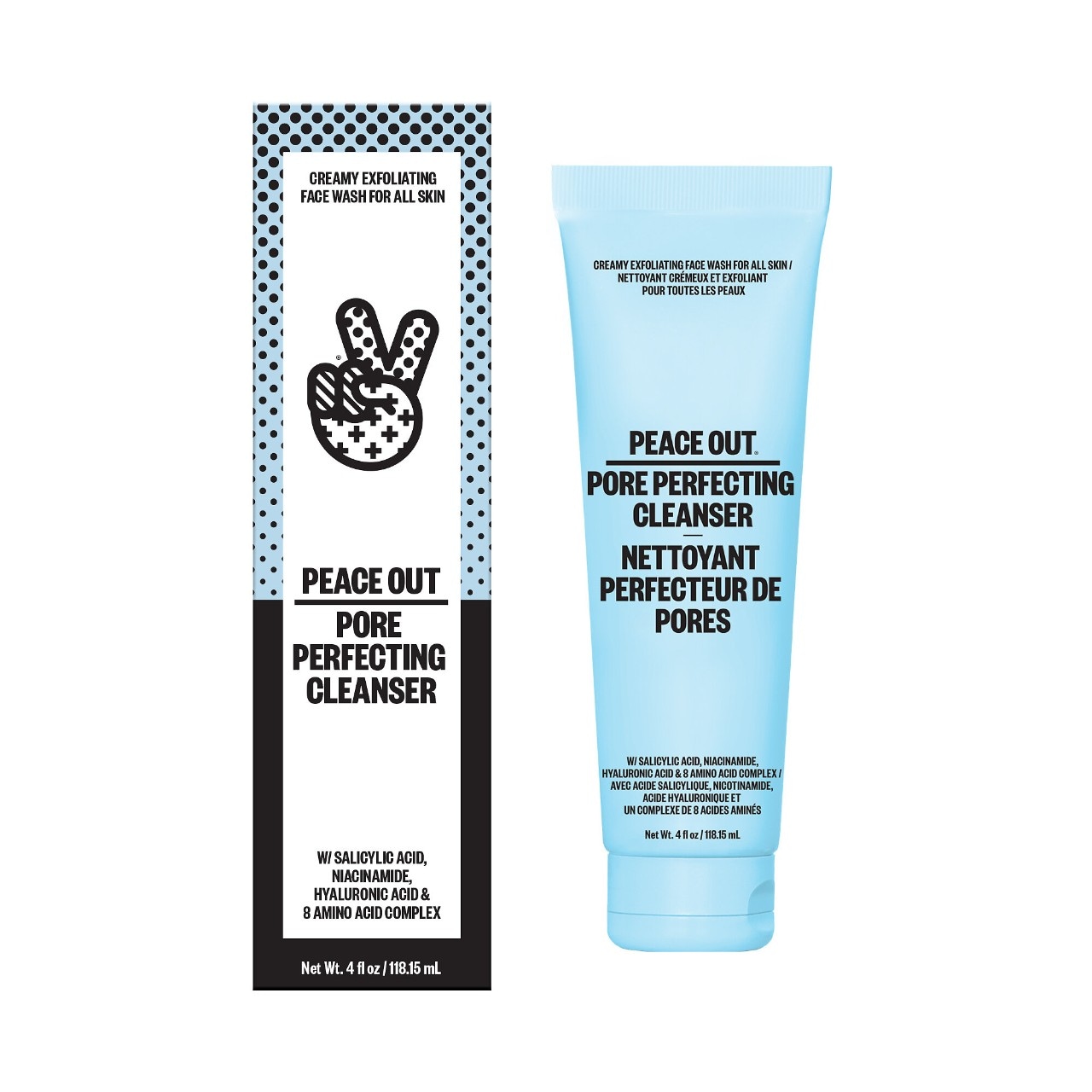 Отшелушивающий кремовый очиститель с салициловой кислотой Peace Out Pore Perfecting — фото 1