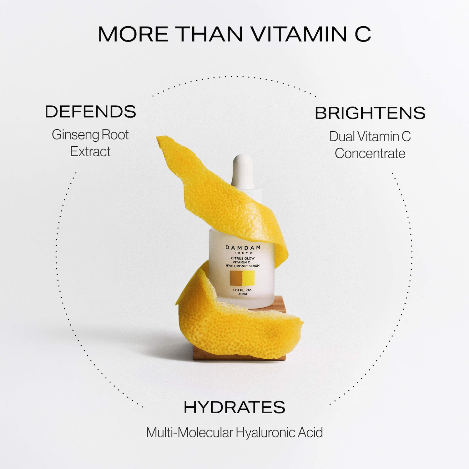 Citrus Glow Dual Vitamin C + Hyaluronic Acid Brightening Serum