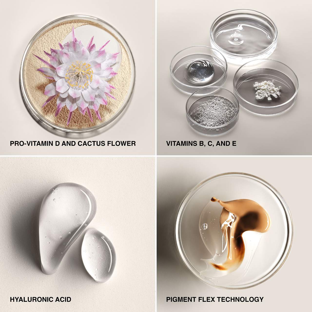 Teinte hydratante pour la peau enrichie de vitamines à FPS 15 avec acide hyaluronique