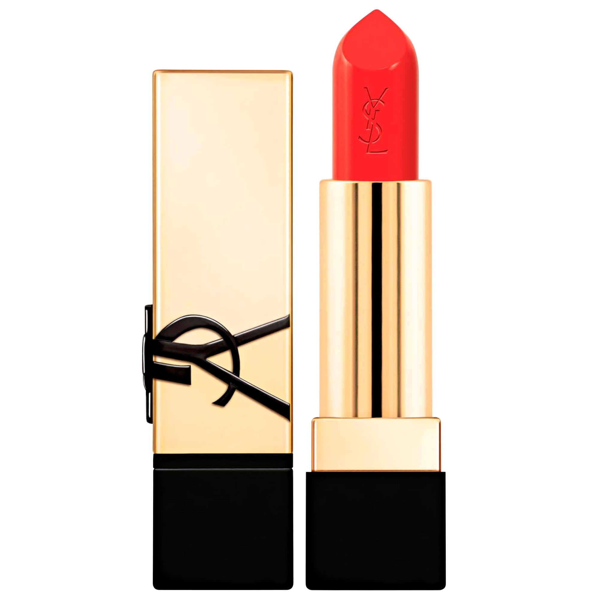 Thumbnail of Yves Saint Laurent Rouge Pur Couture Caring Satin Lipstick with Ceramides RMO-Orange Muse