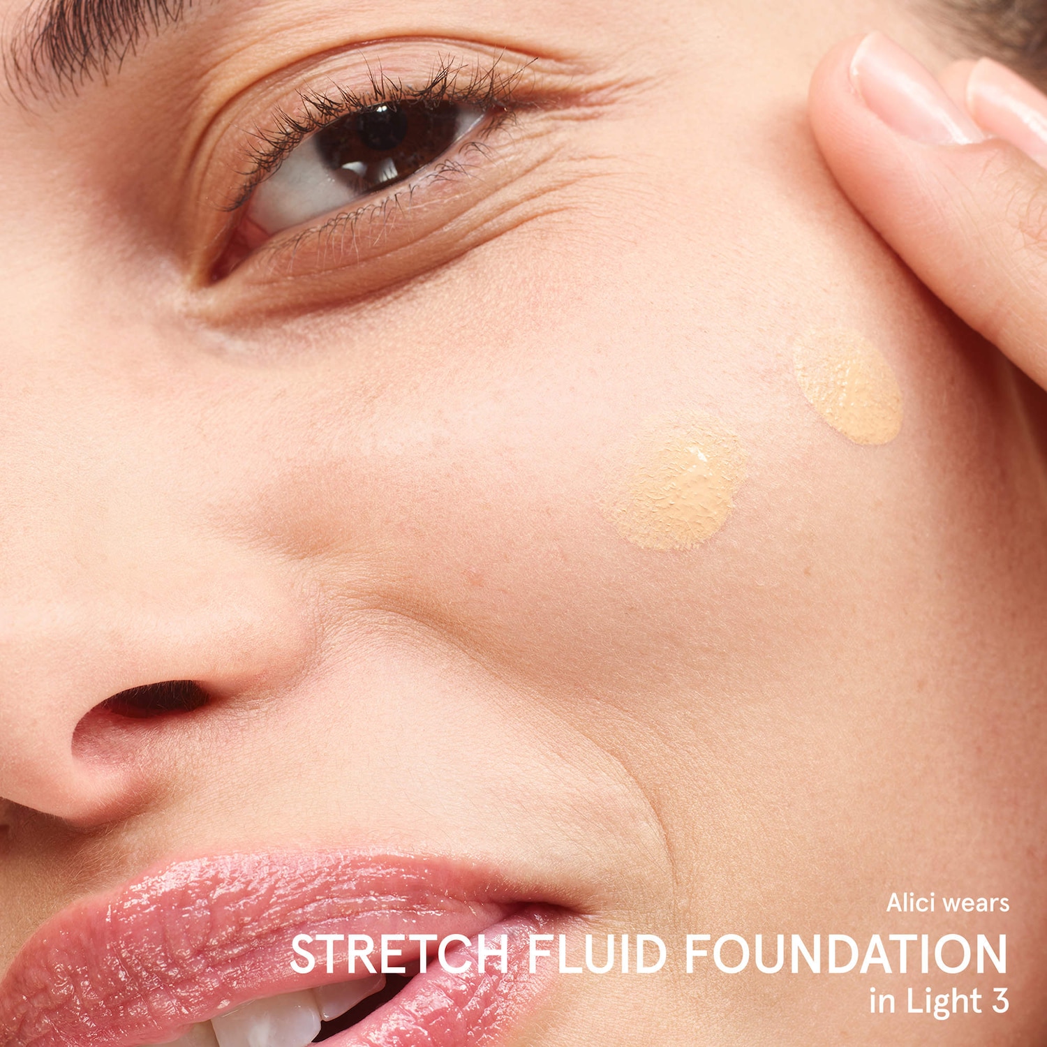 Stretch Fluid Foundation for Buildable Coverage