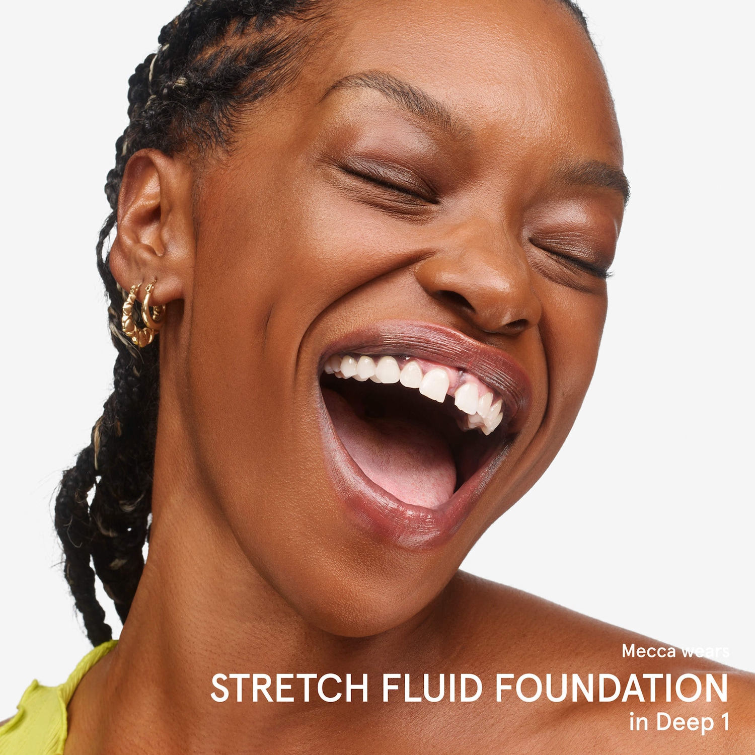 Stretch Fluid Foundation for Buildable Coverage