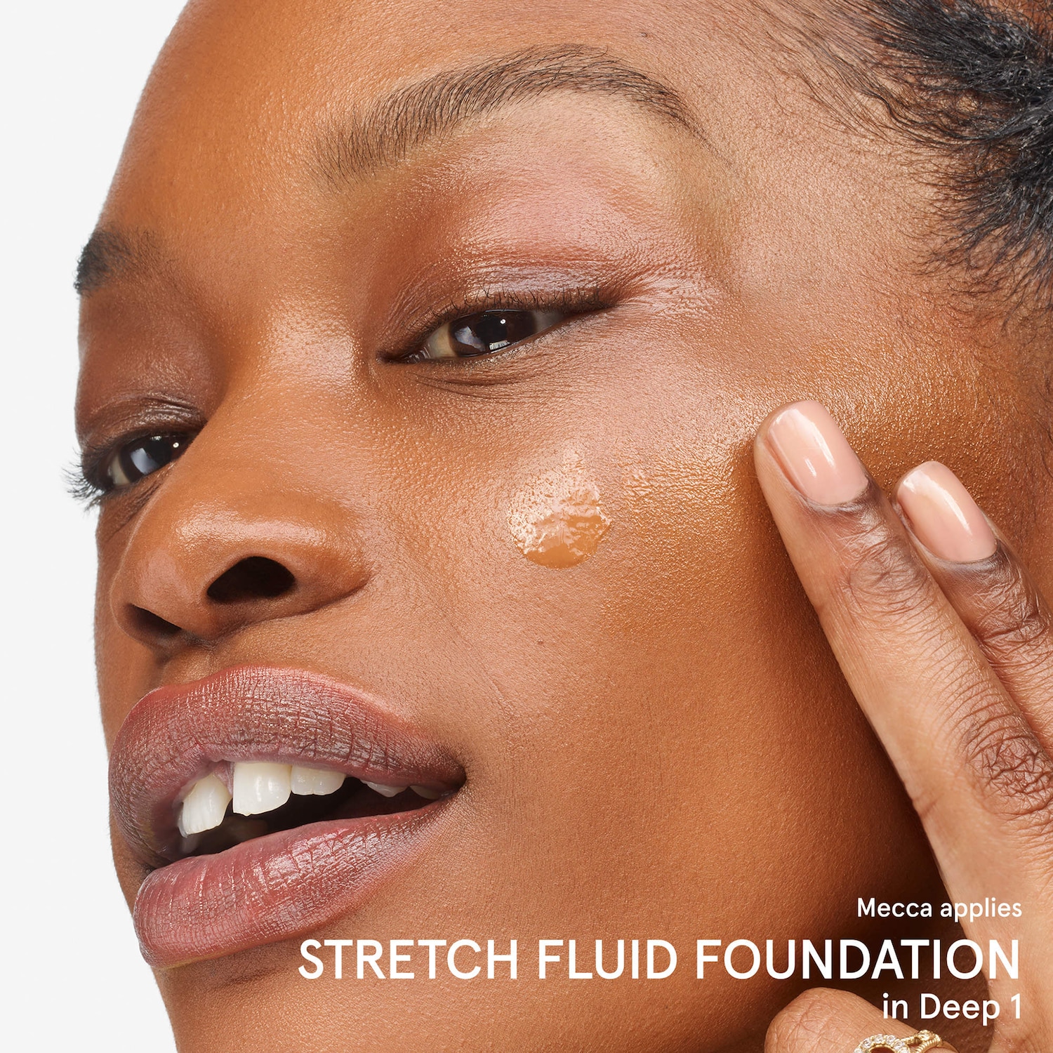 Stretch Fluid Foundation for Buildable Coverage