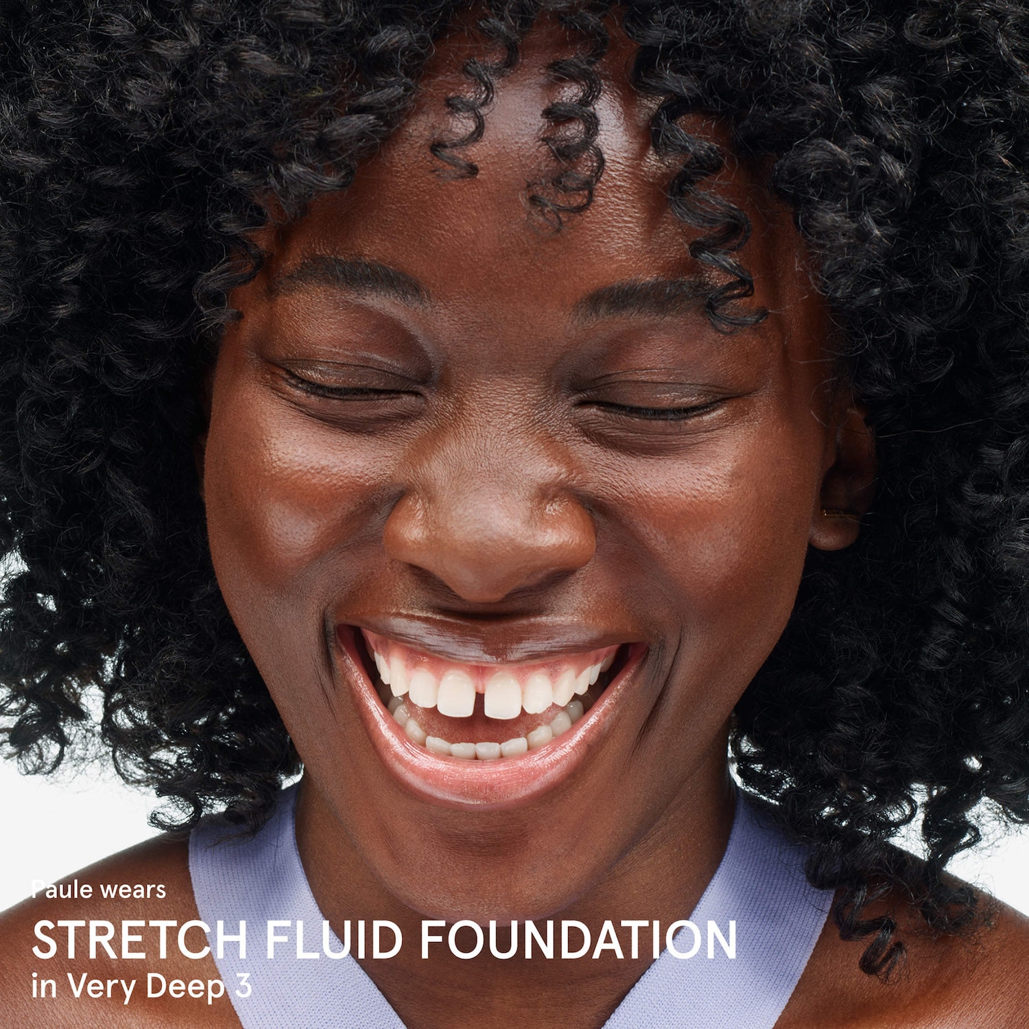 Stretch Fluid Foundation for Buildable Coverage
