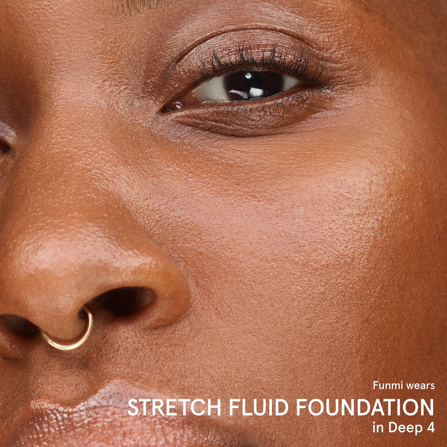 Stretch Fluid Foundation for Buildable Coverage