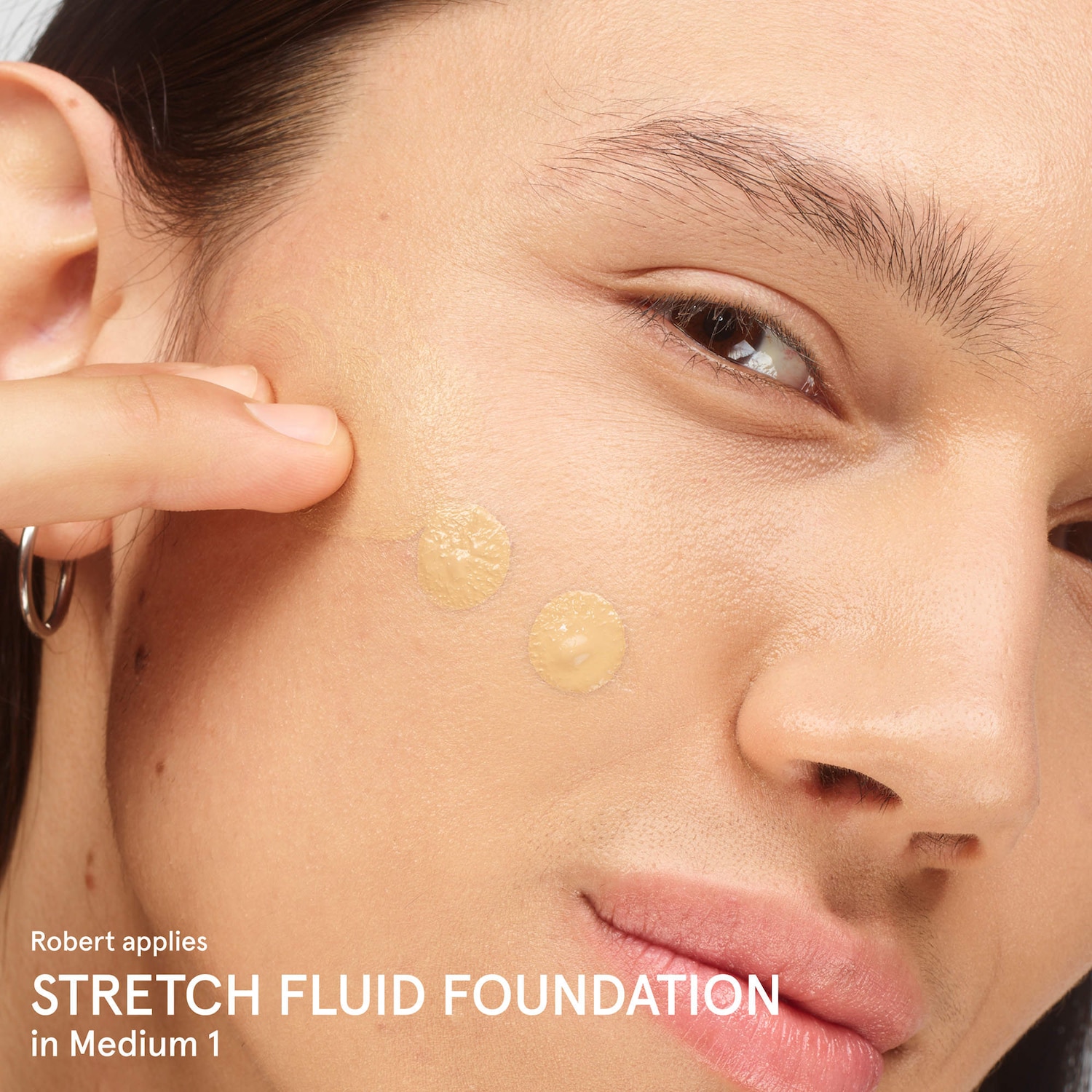 Stretch Fluid Foundation for Buildable Coverage