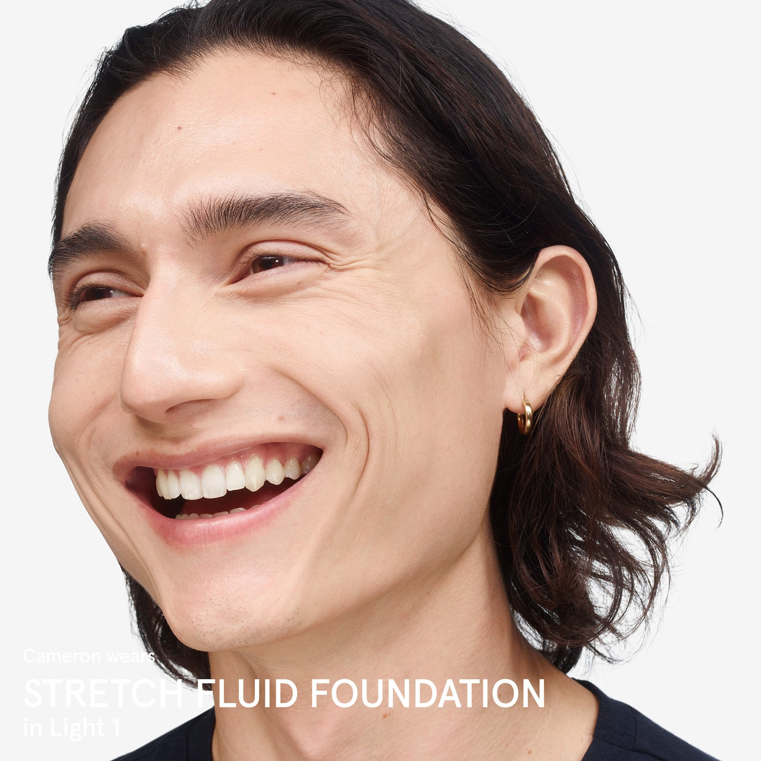 Stretch Fluid Foundation for Buildable Coverage