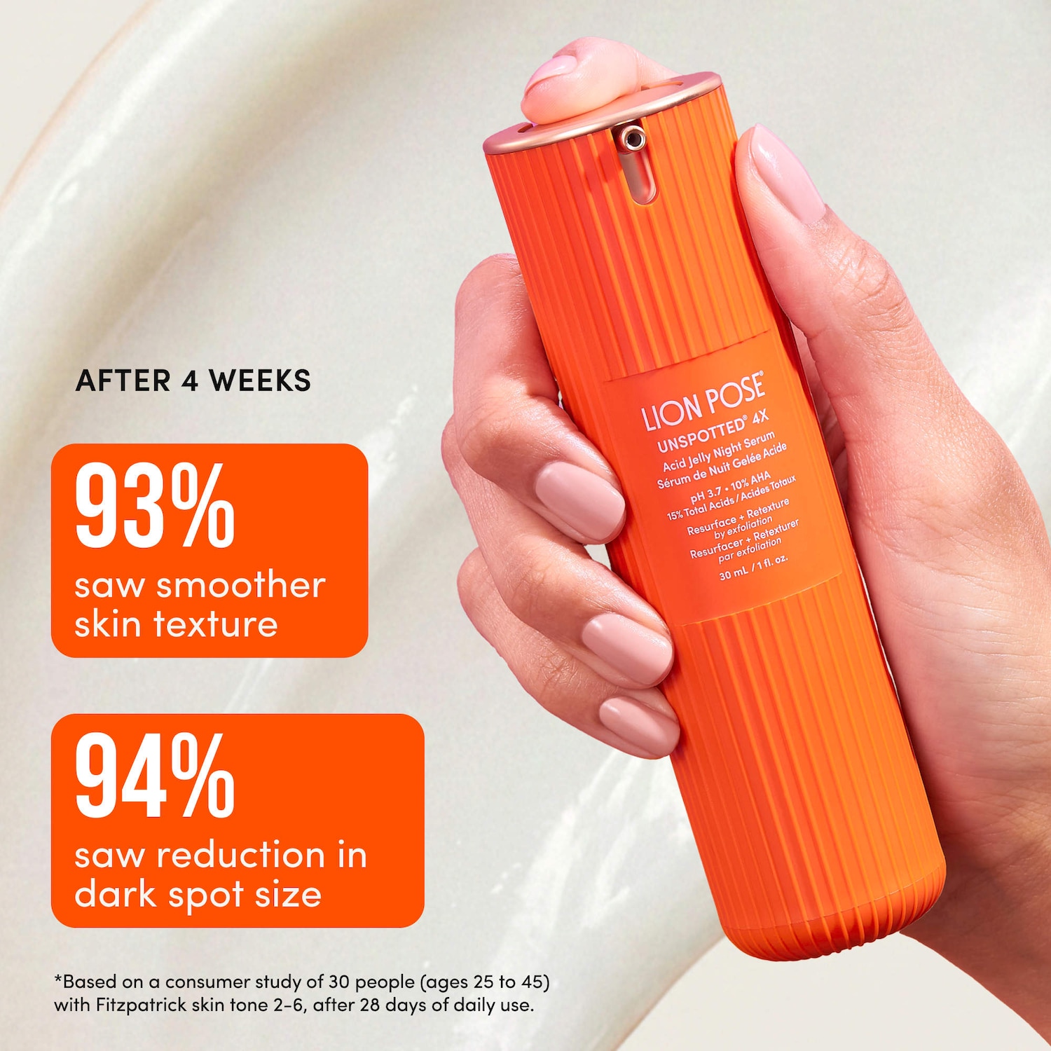 UNSPOTTED 4X Dark Spot + Hyperpigmentation AHA Serum