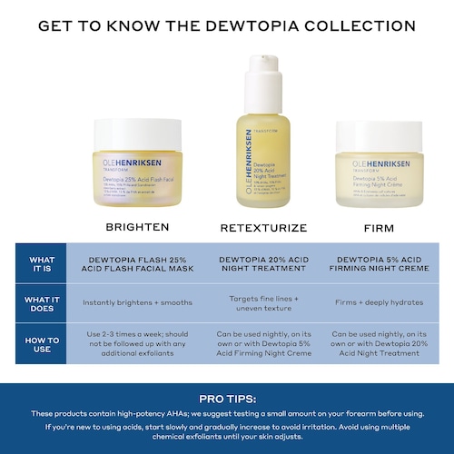 OLEHENRIKSEN Dewtopia 25% AHA + PHA Flash Facial Mask
