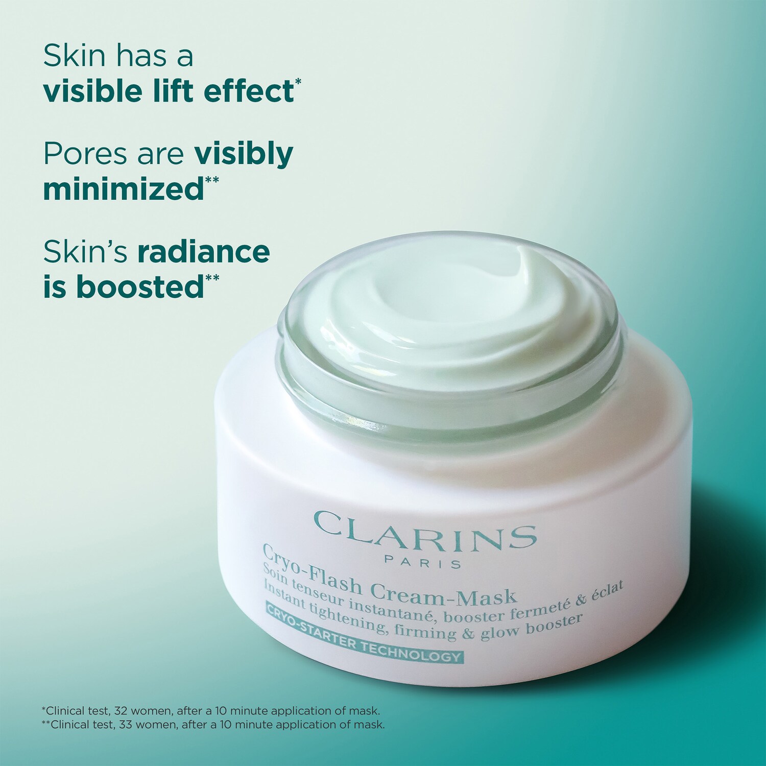 Cryo-Flash Instant Lift Effect & Glow Boosting Face Mask