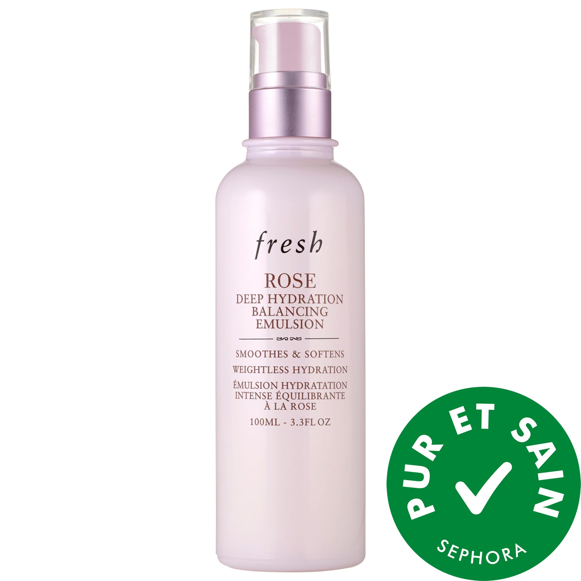 fresh Hydratant léger à l'acide hyaluronique et à la rose 3.3 fl oz / 100 ml