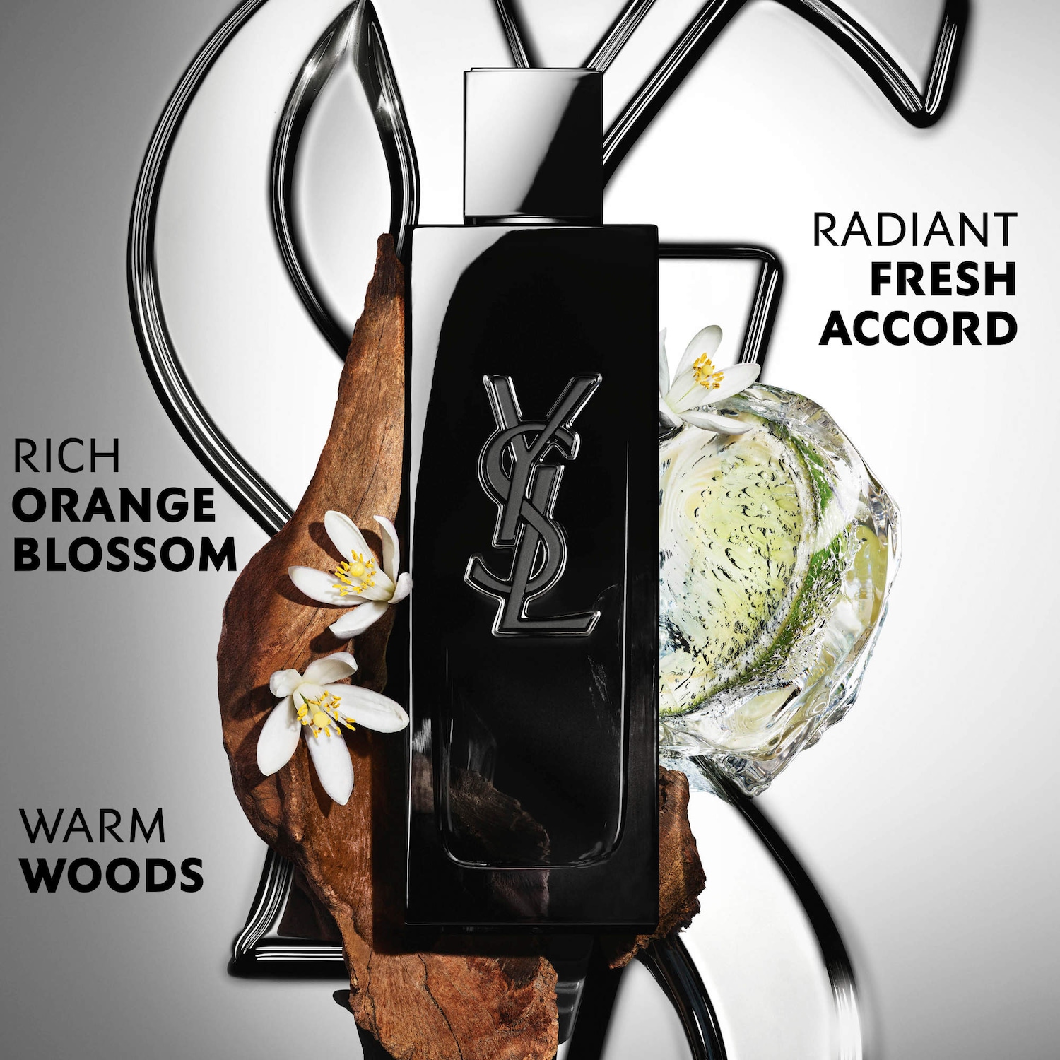 MYSLF Eau de Parfum with Fresh Accord & Warm Woods - Yves Saint