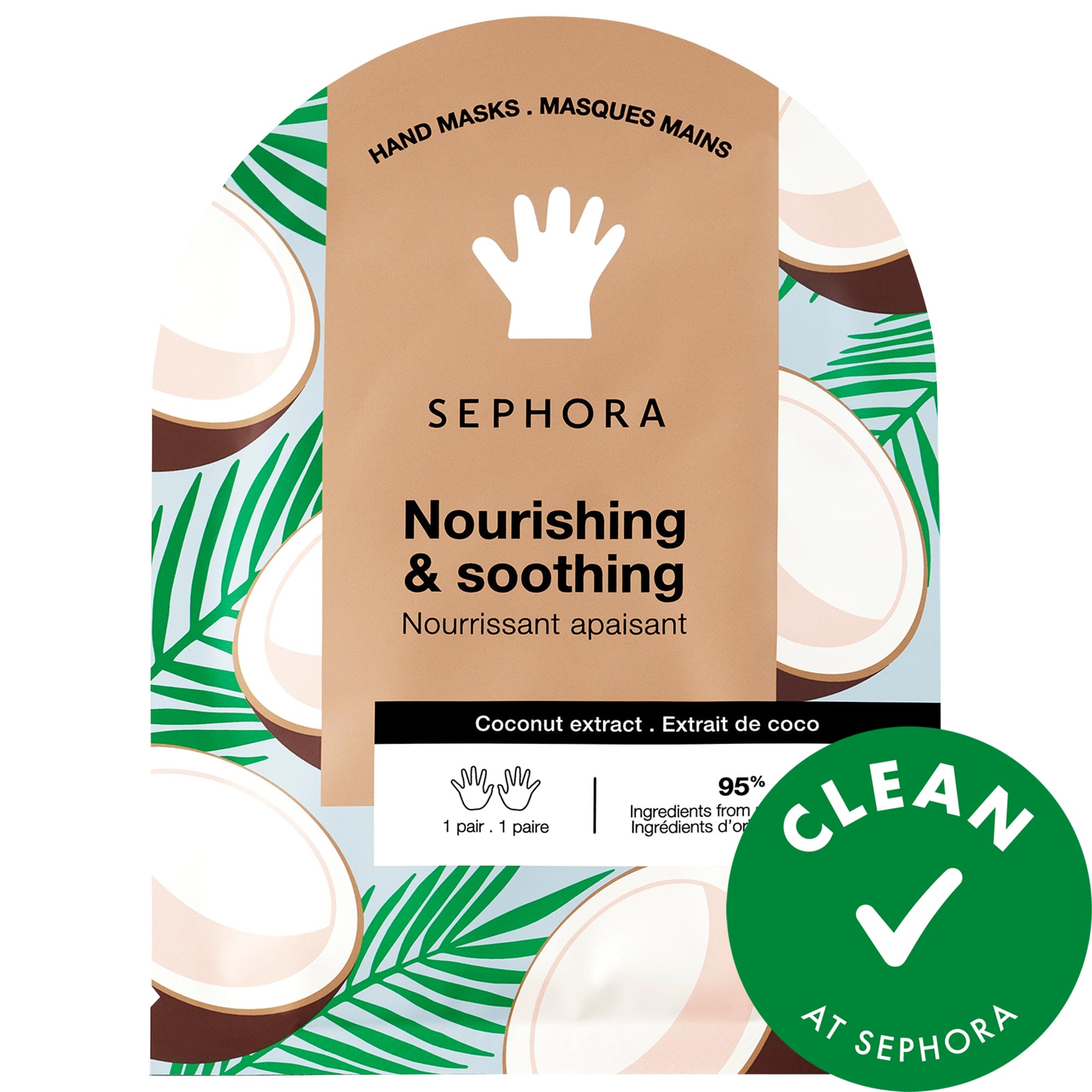 SEPHORA COLLECTION Hydrating Hand Mask in Coconut + Mango Coconut 1 pair