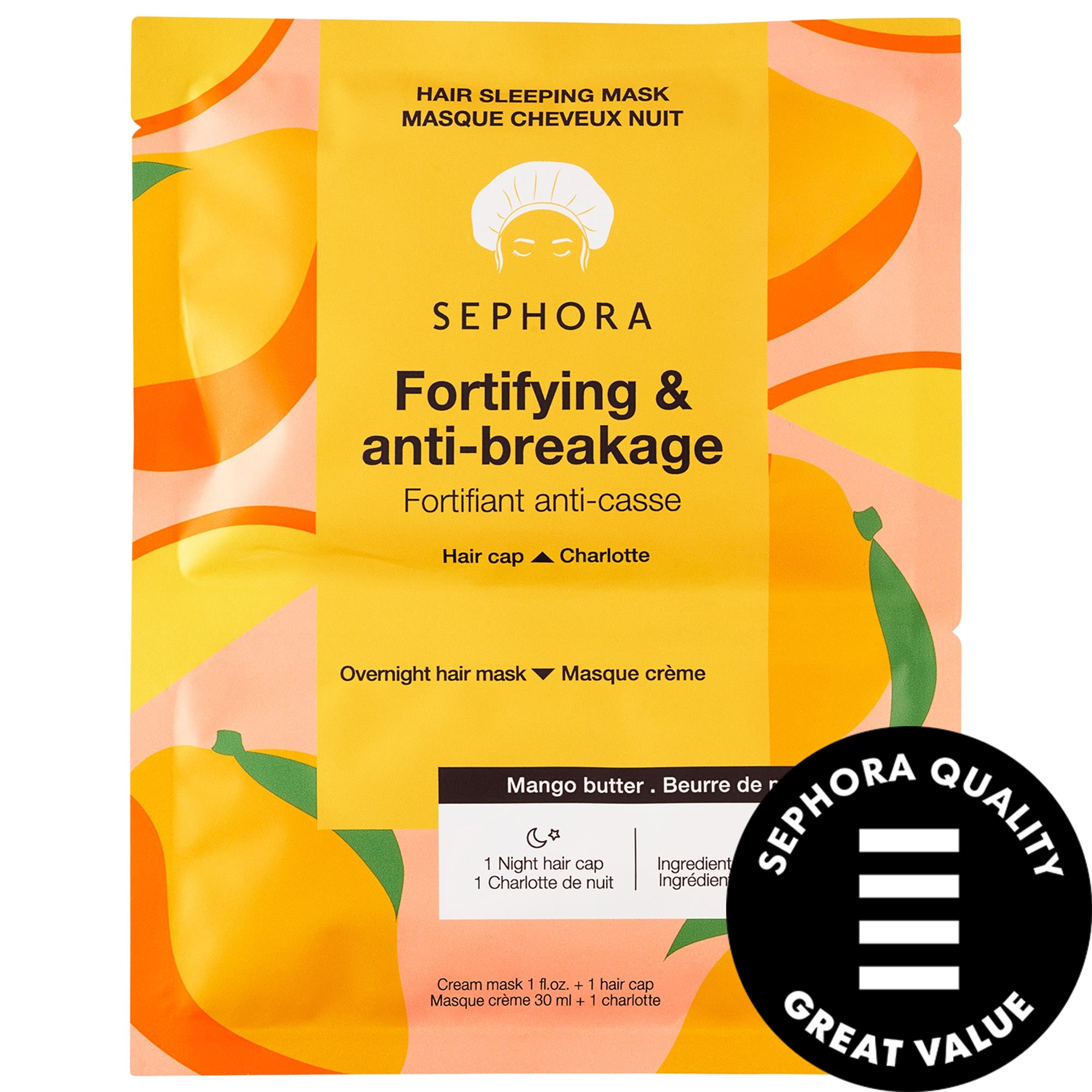 SEPHORA COLLECTION Nourishing Hair Sleeping Mask in Coconut + Mango Mango 1 oz/30 ml