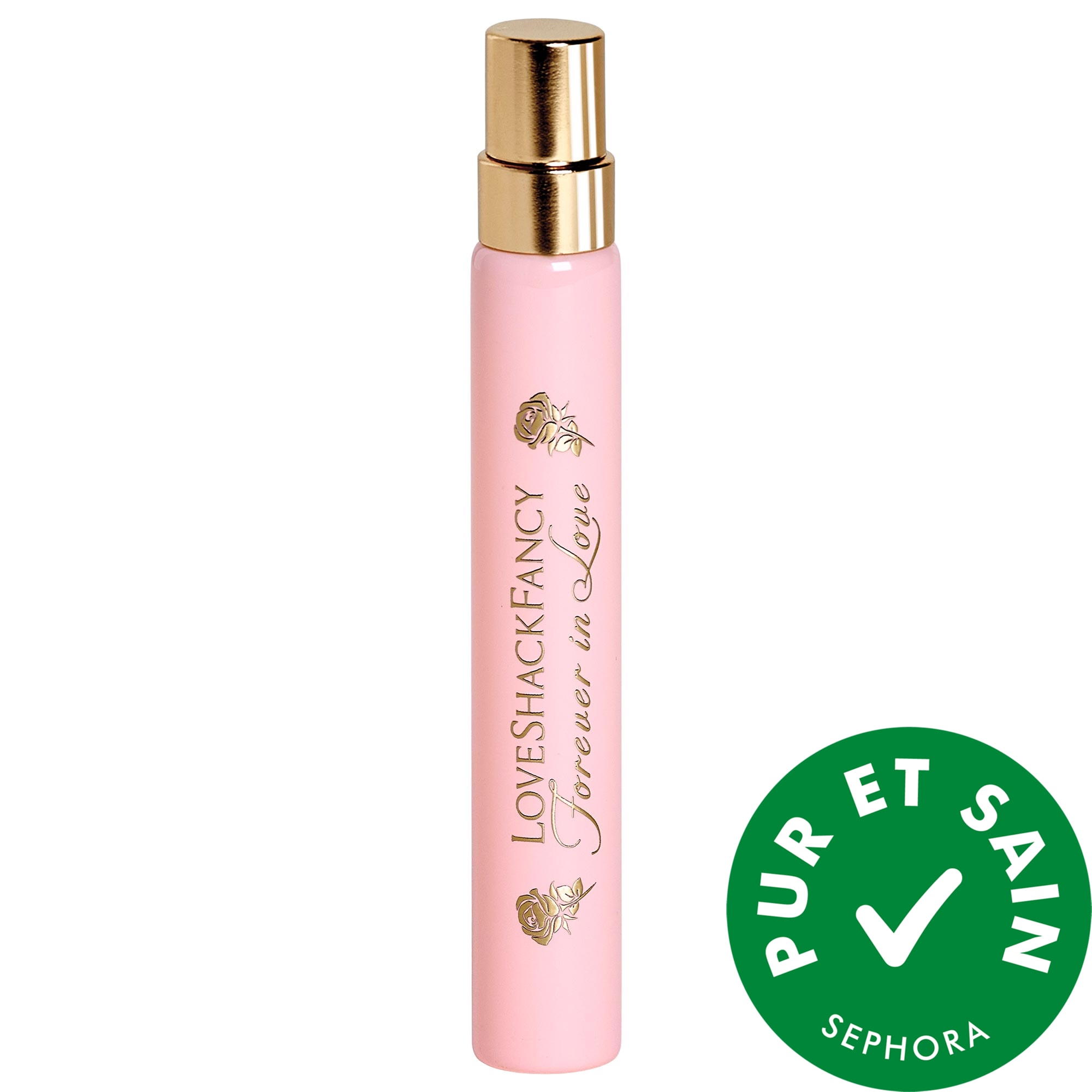 LoveShackFancy Eau de parfum Forever in Love avec poire verte et gardénia en vaporisateur de voyage 0.34 oz / 10 mL