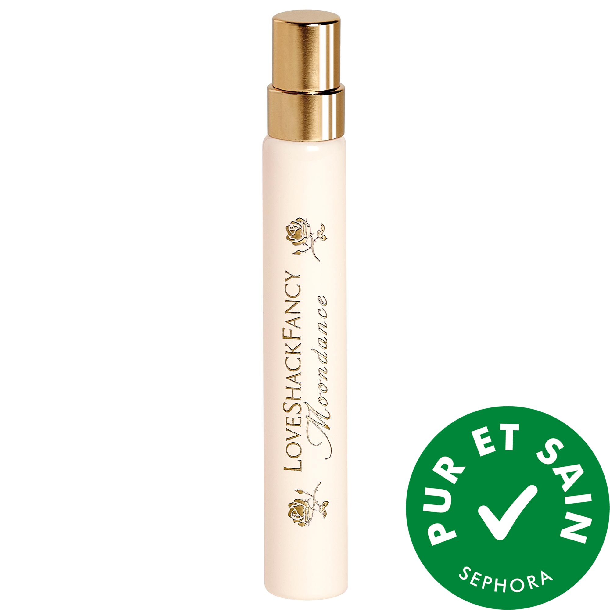 LoveShackFancy Eau de parfum Moondance avec rose veloutée et bois de santal en vaporisateur de voyage 0.34 oz / 10 mL