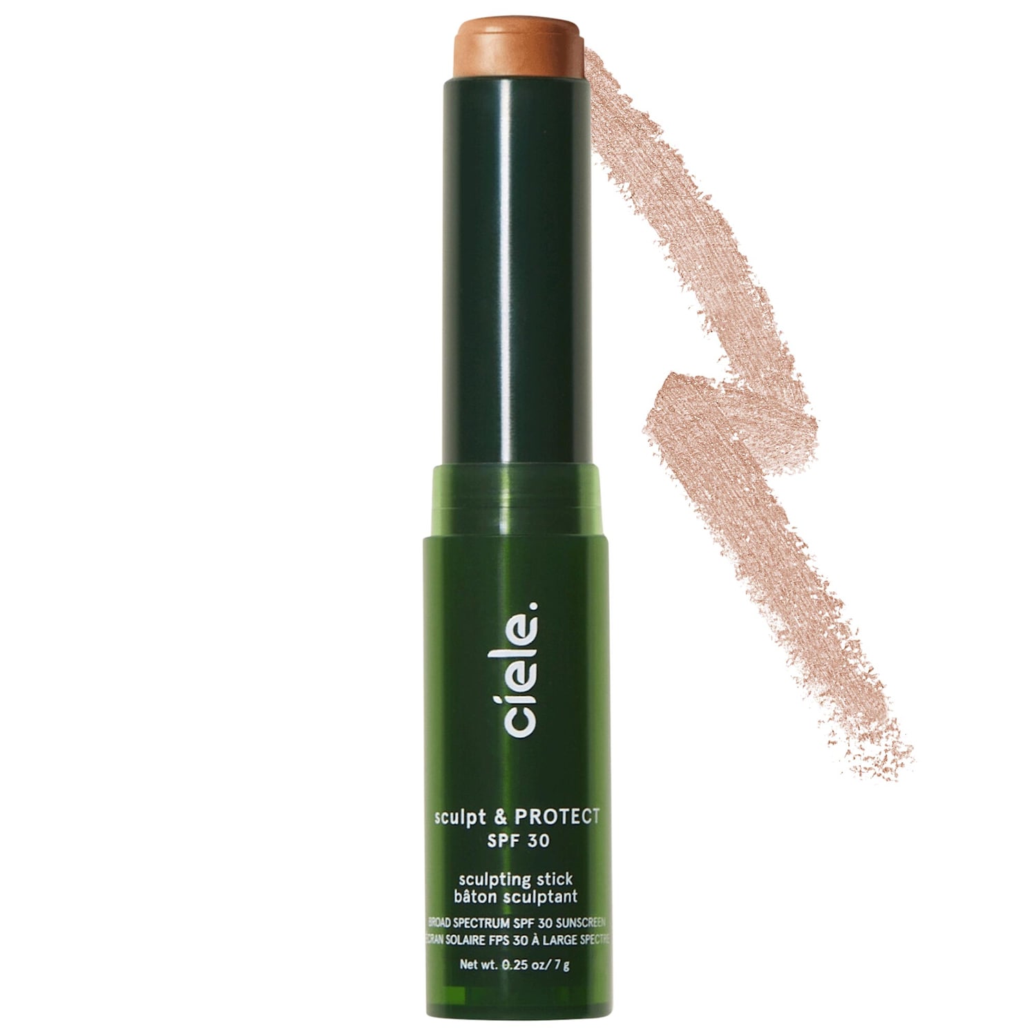Кремовый бронзирующий стик для контуринга ciele Sculpt & Protect SPF 30+ — фото 1
