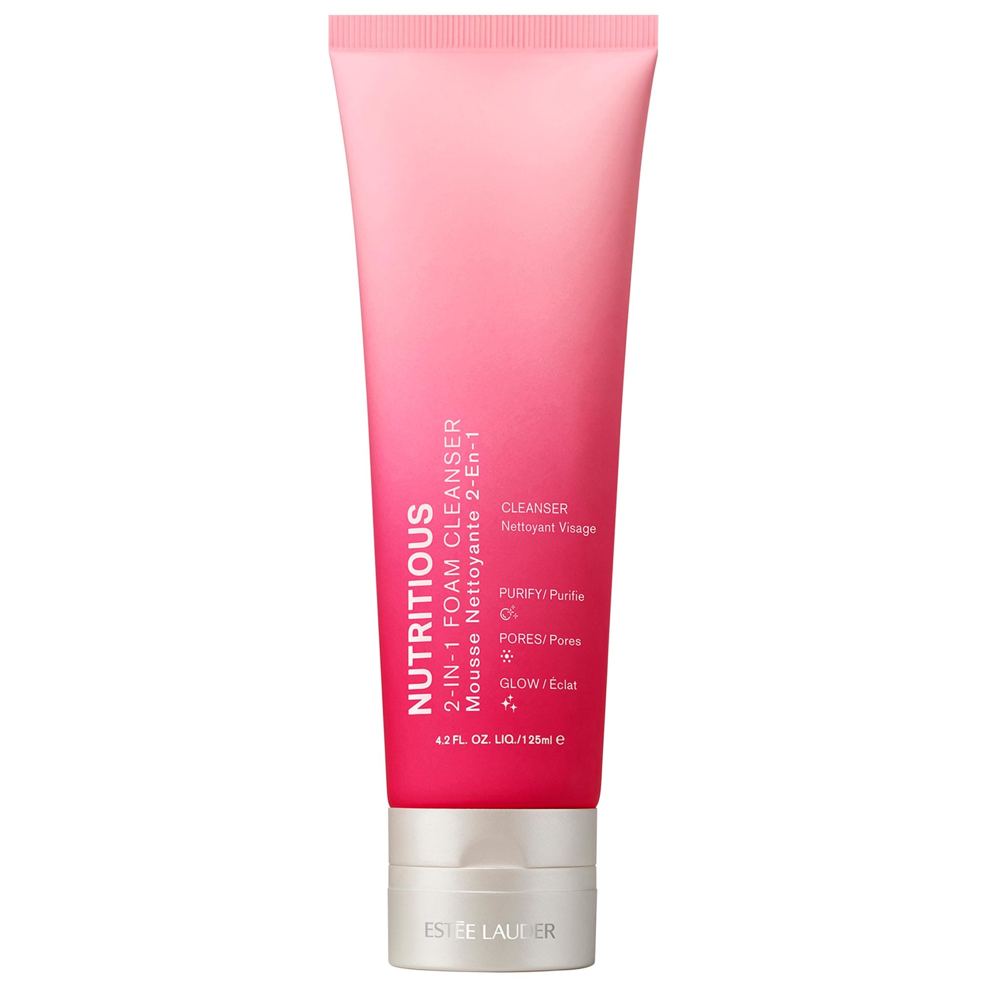 Estée Lauder Nutritious 2-in-1 Foaming Face Wash Cleanser & Mask Pore Minimizer 4.2 oz / 125 ml