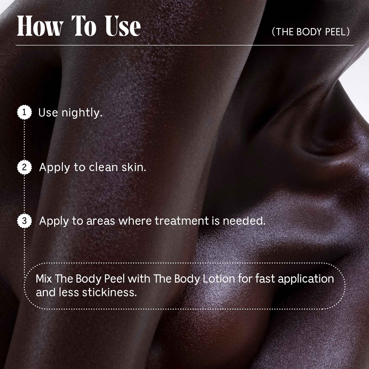 Пилинг-сыворотка для тела с 12% AHA/BHA/PHA и ресвератролом Nécessaire The Body Peel — фото 7