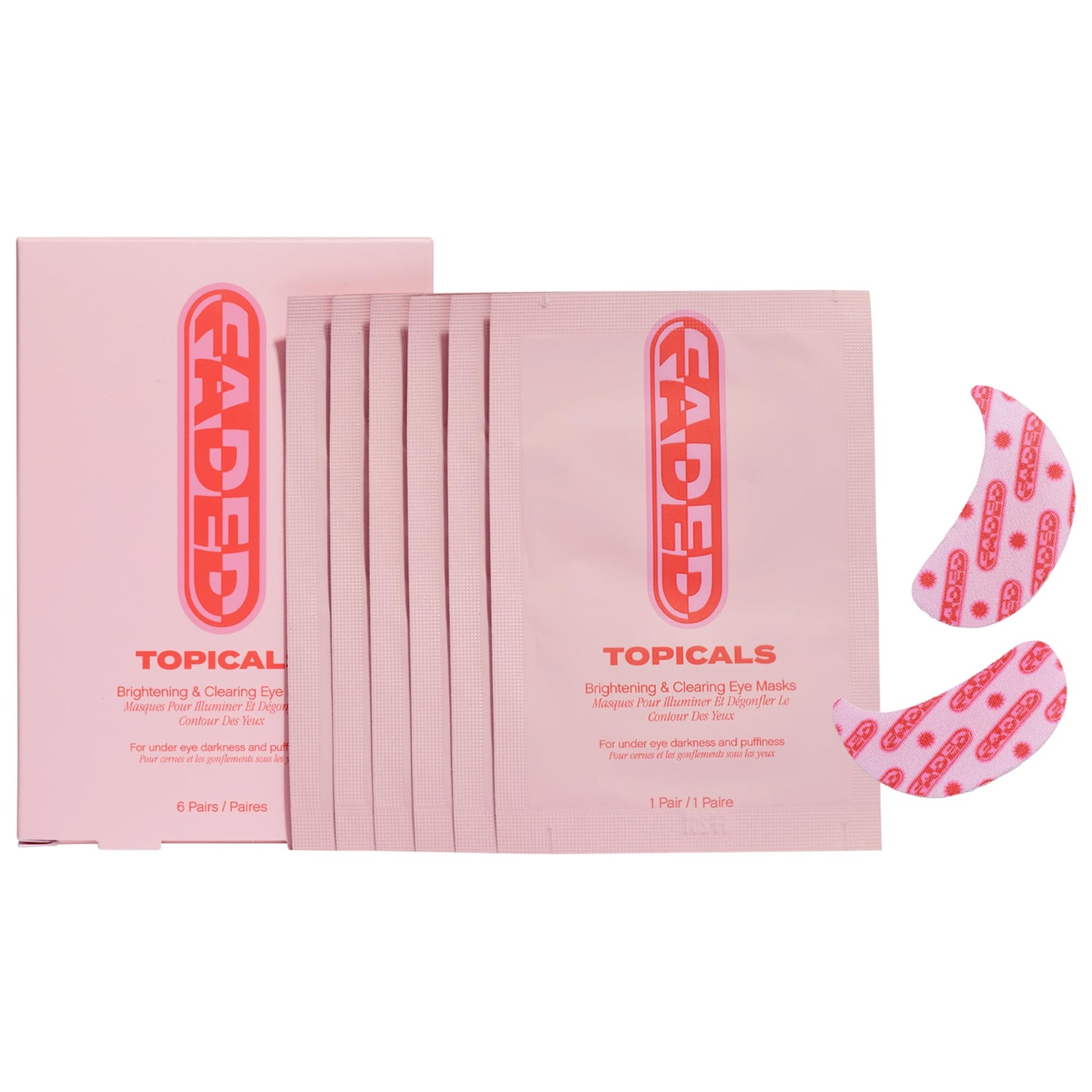 Faded Brightening Under Eye Masks