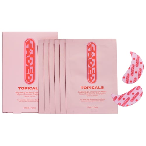 Осветляющие и очищающие маски для кожи под глазами Topicals Faded