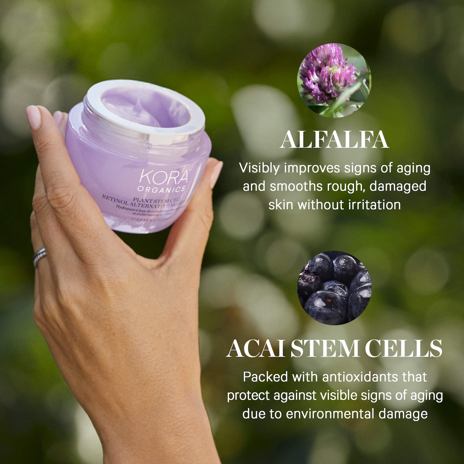 KORA Organics　レチノール　クリーム Plant Stem Cell Retinol Alternative Firming Moisturizer - KORA