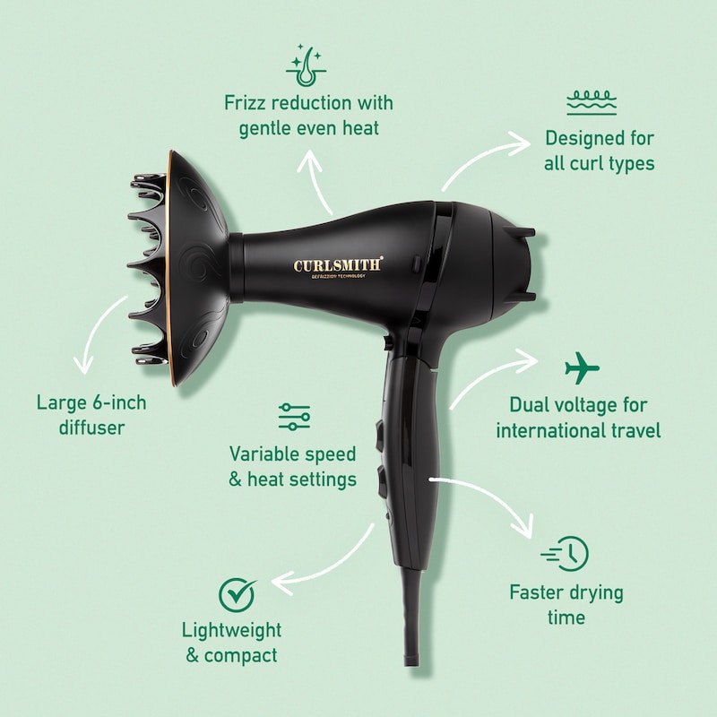 Defrizzion Travel Hair Dryer & Diffuser thumbnail 4
