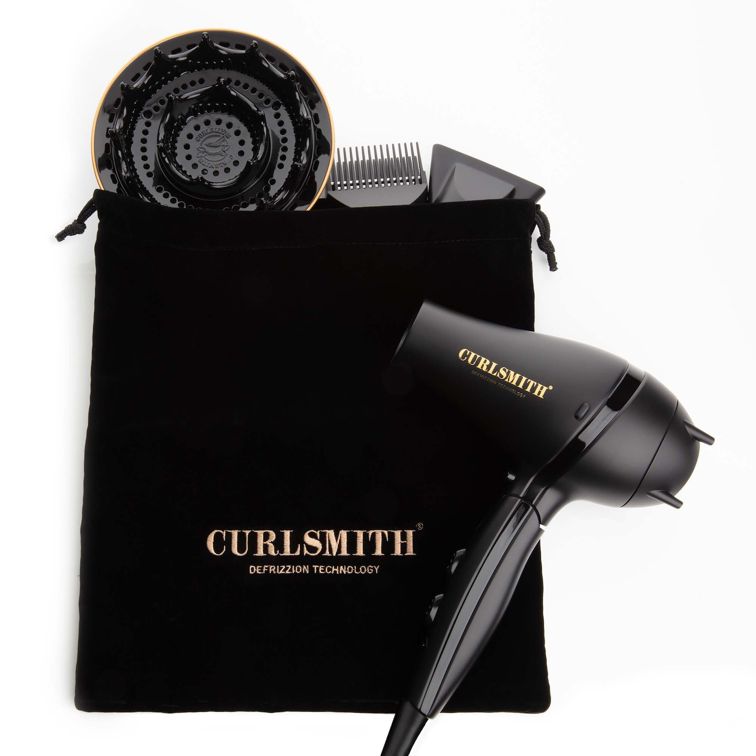 Дорожный фен с диффузором Curlsmith Defrizzion — фото 3