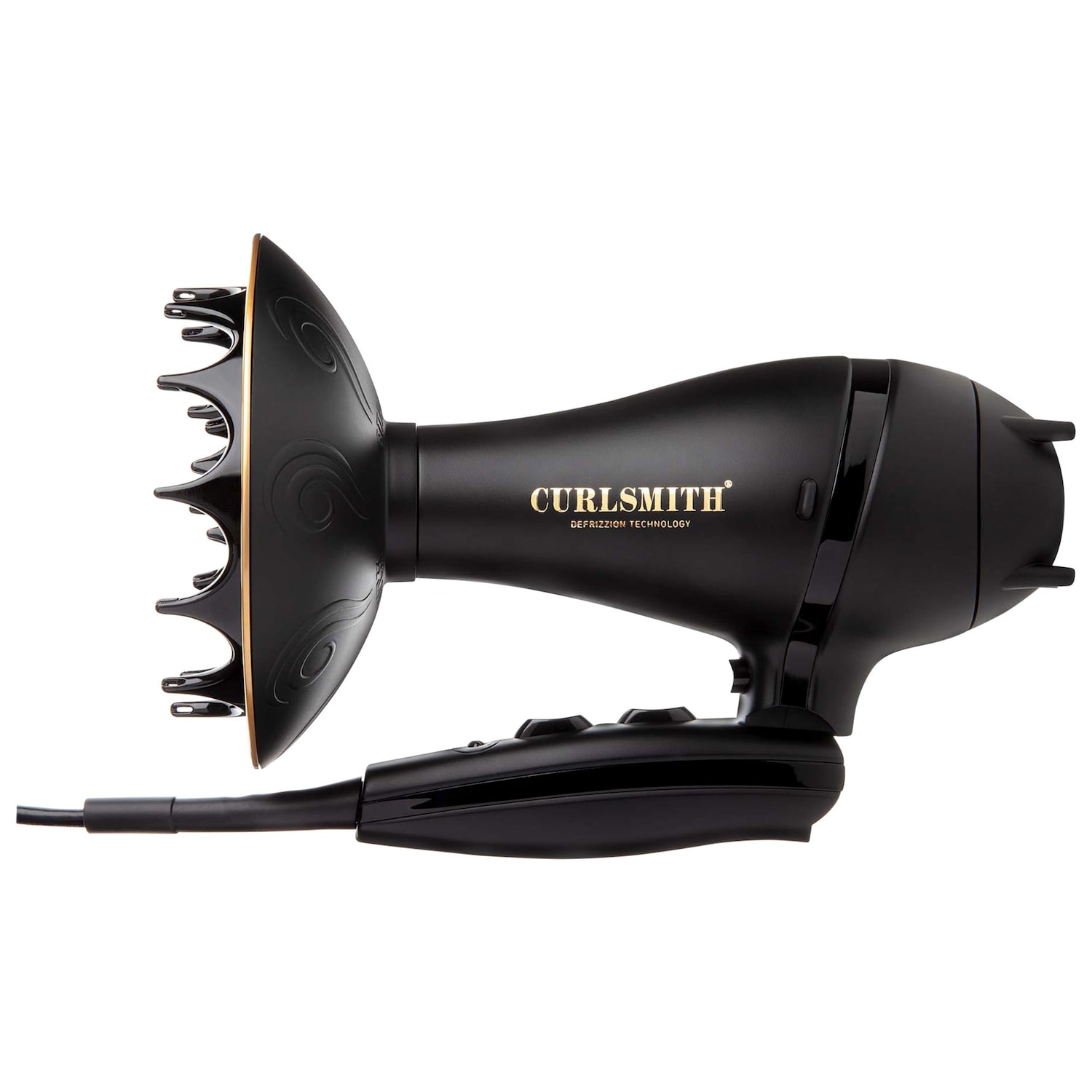 Дорожный фен с диффузором Curlsmith Defrizzion