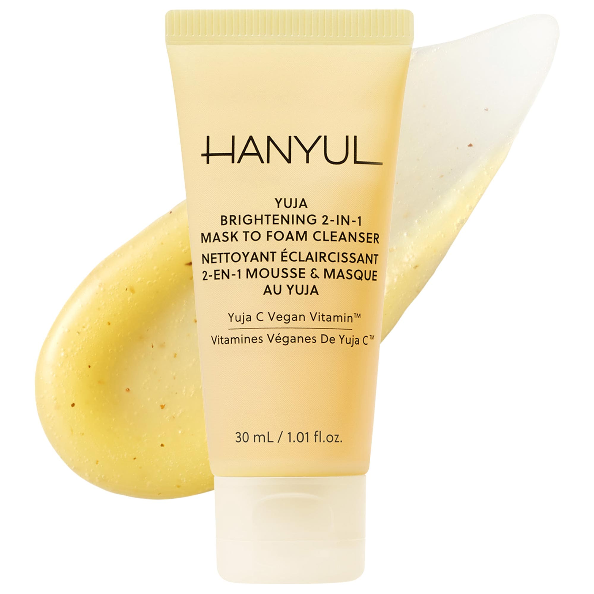 Korean Mini Yuja Brightening 2-in-1 Mask to Foam Cleanser with