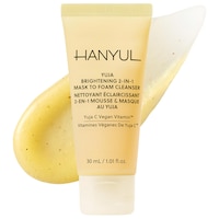 Hanyul - Korean Mini Yuja Brightening 2-in-1 Mask to Foam Cleanser with Vitamin C + Niacinamide