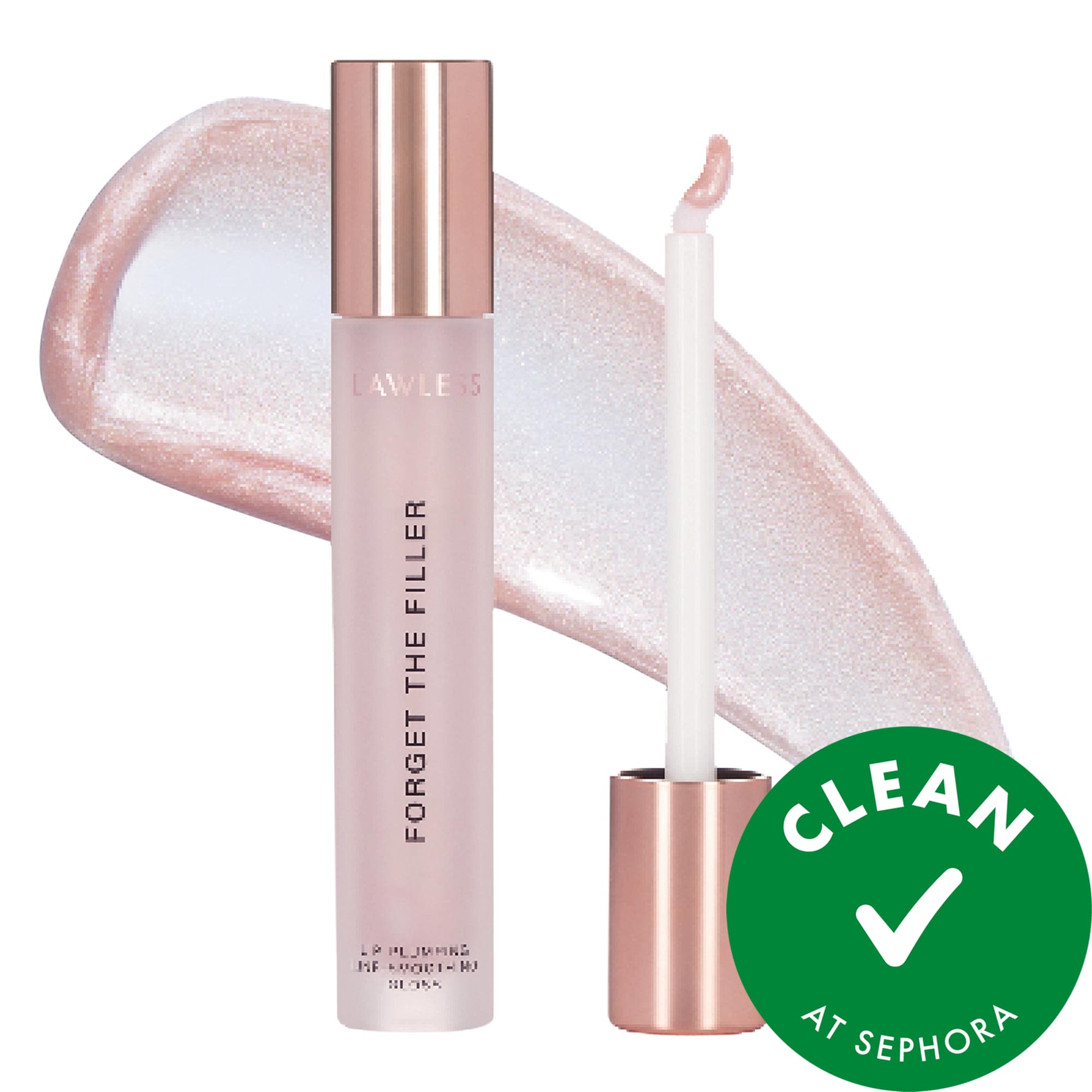 Thumbnail of LAWLESS Jumbo Queen Sized Forget The Filler Lip Plumper Line Smoothing Gloss Milkshake