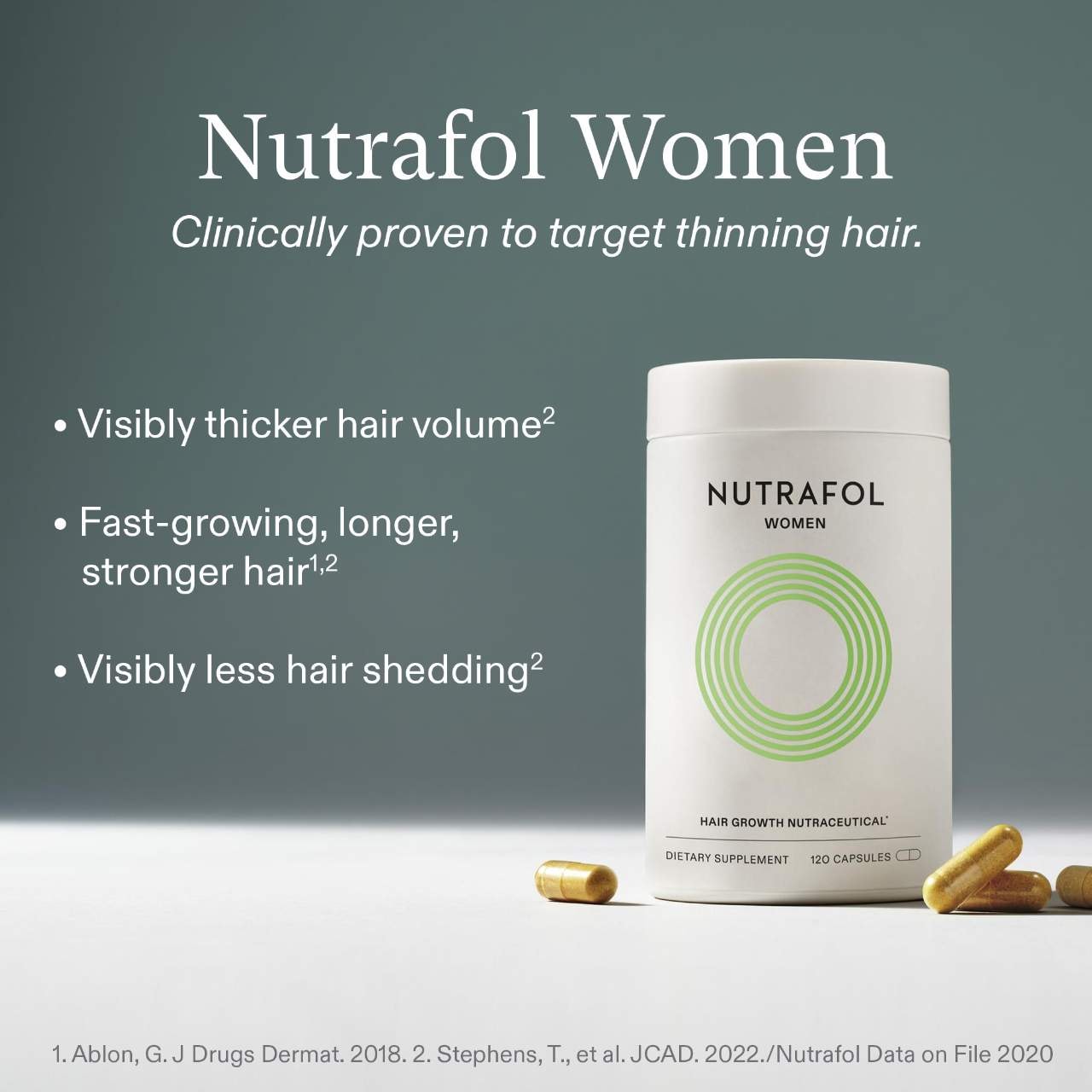 Nutrafol Full Volume Collection for Thinning Hair with Women’s Hair Growth Supplements, Shampoo