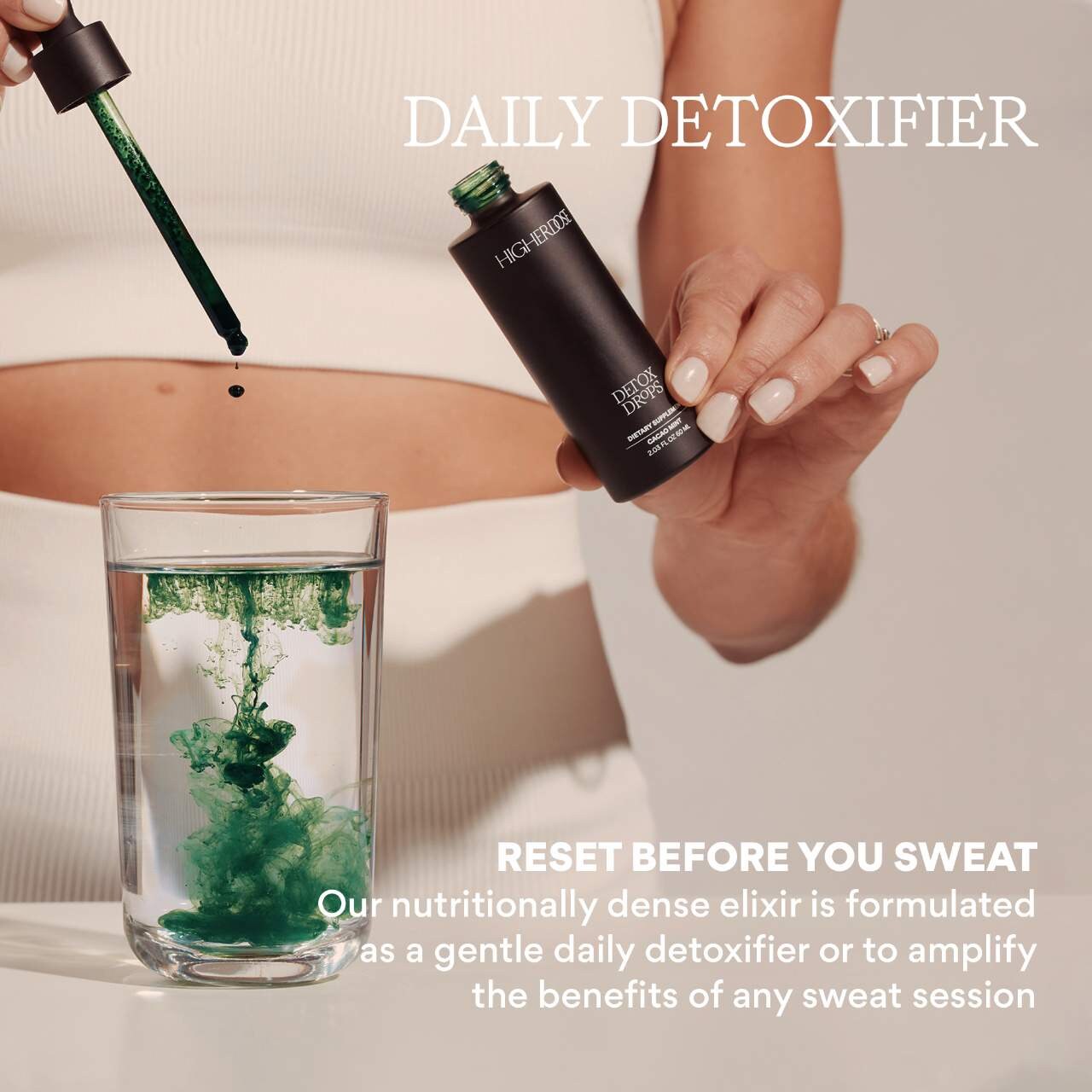 HigherDOSE Detox Drops with Magnesium, Chlorophyll and Milk Thistle