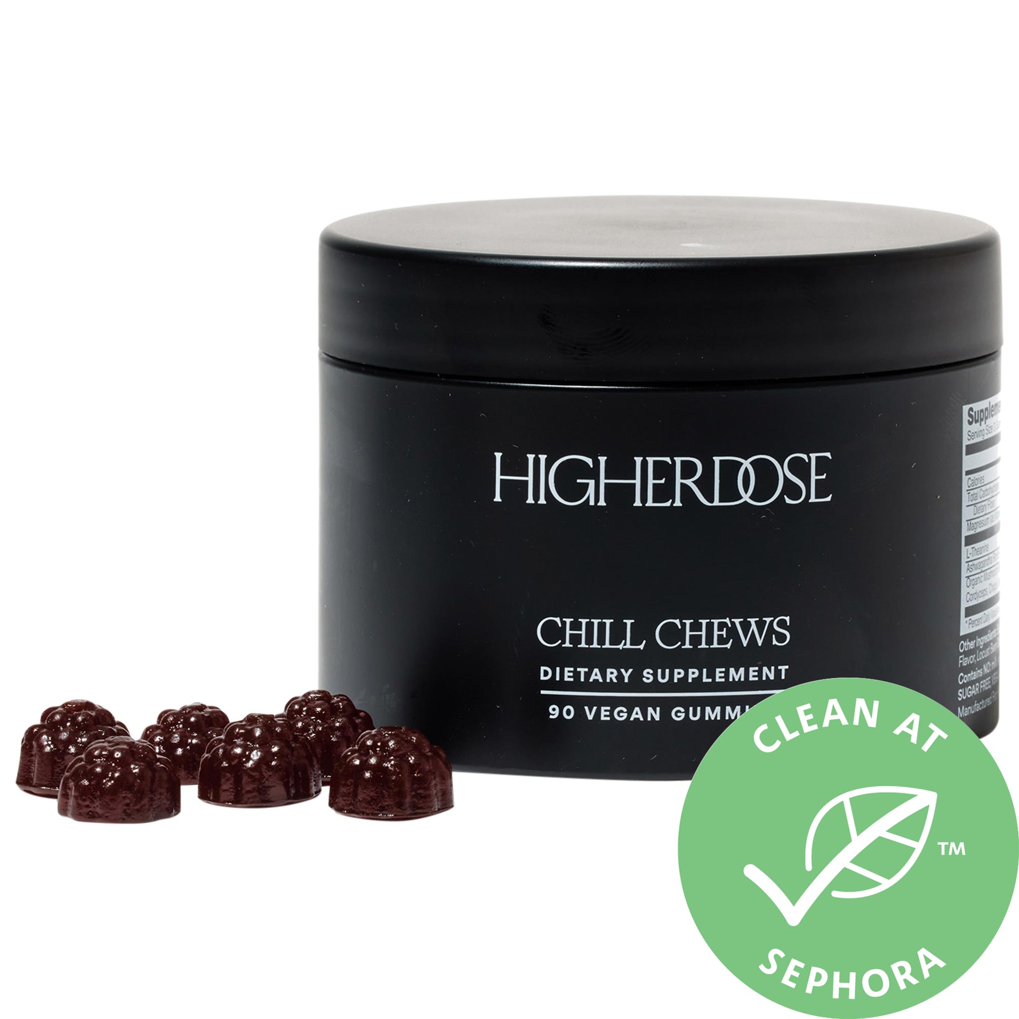 Higherdose Chill Chews Magnesium Vegan Gummies With Adaptogens And L