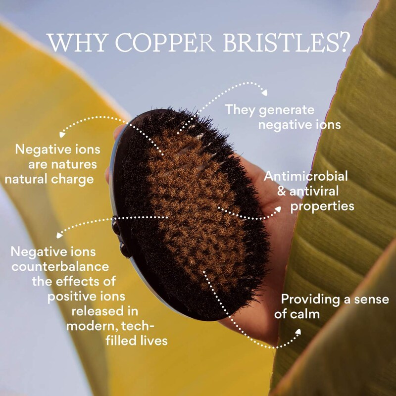 Supercharge Copper Body Brush for Exfoliating & Circulation thumbnail 4