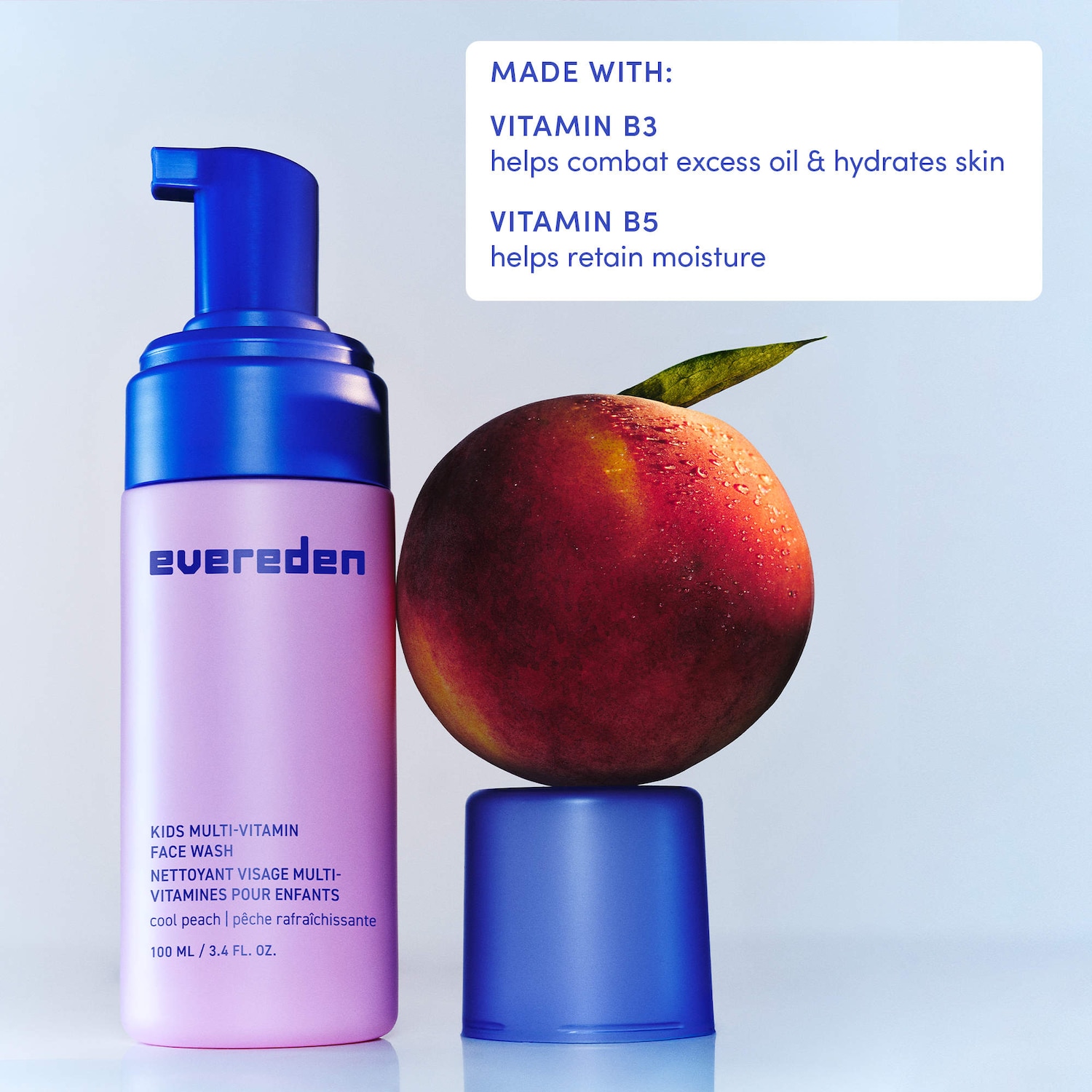 Kids & Teen Multi-Vitamin Cleanser with Vitamins B5 B3 (Niacinamide)