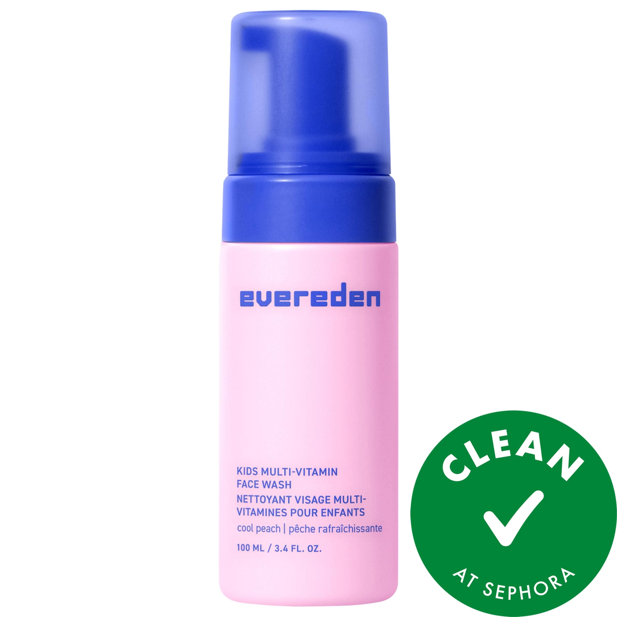 Evereden Kids & Teen Multi-Vitamin Cleanser with Vitamins B5 B3 (Niacinamide) 3.4 ml