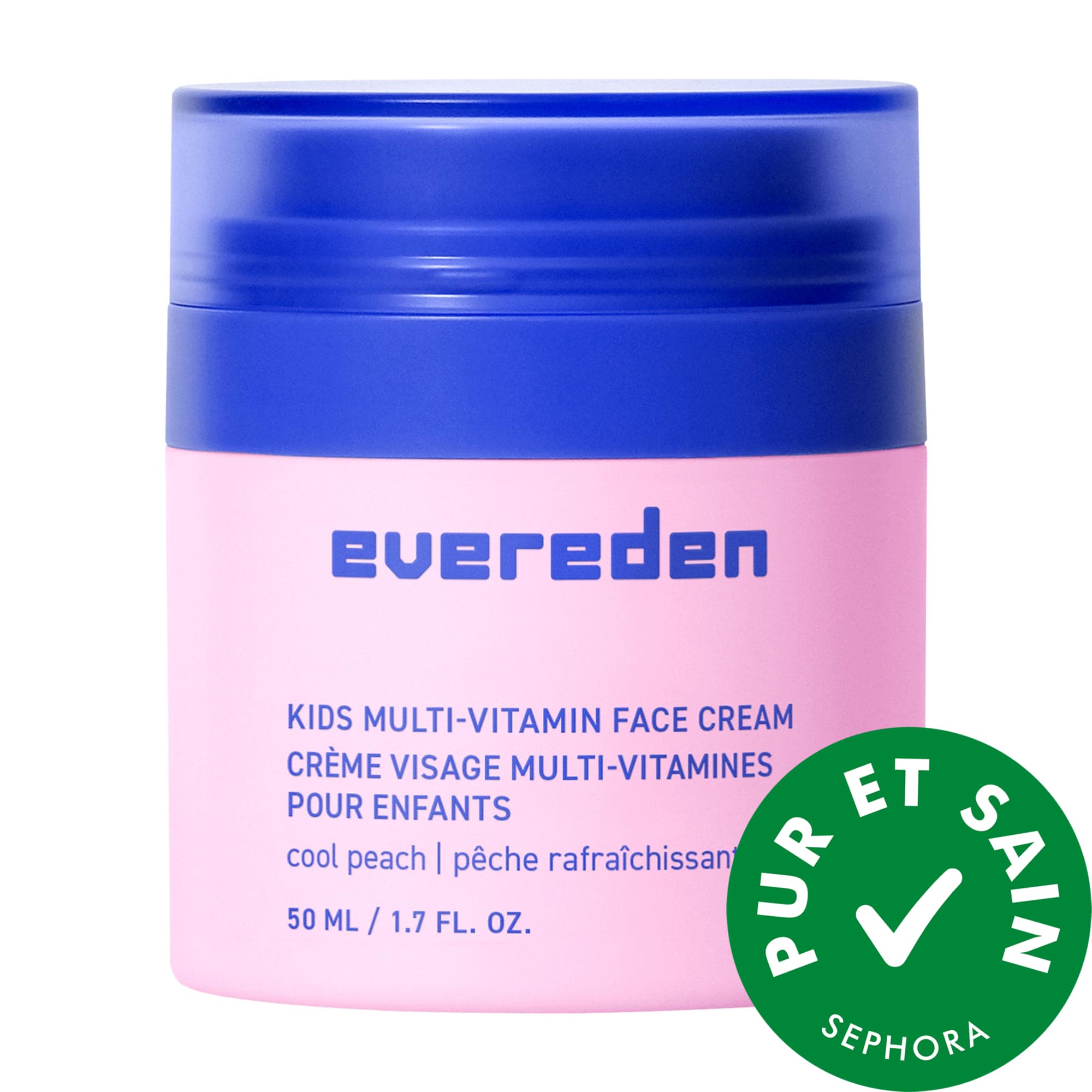 Evereden Crème visage multivitaminée pour enfants avec vitamine E, B3, B5 (niacinamide) et squalane 1.7 ml