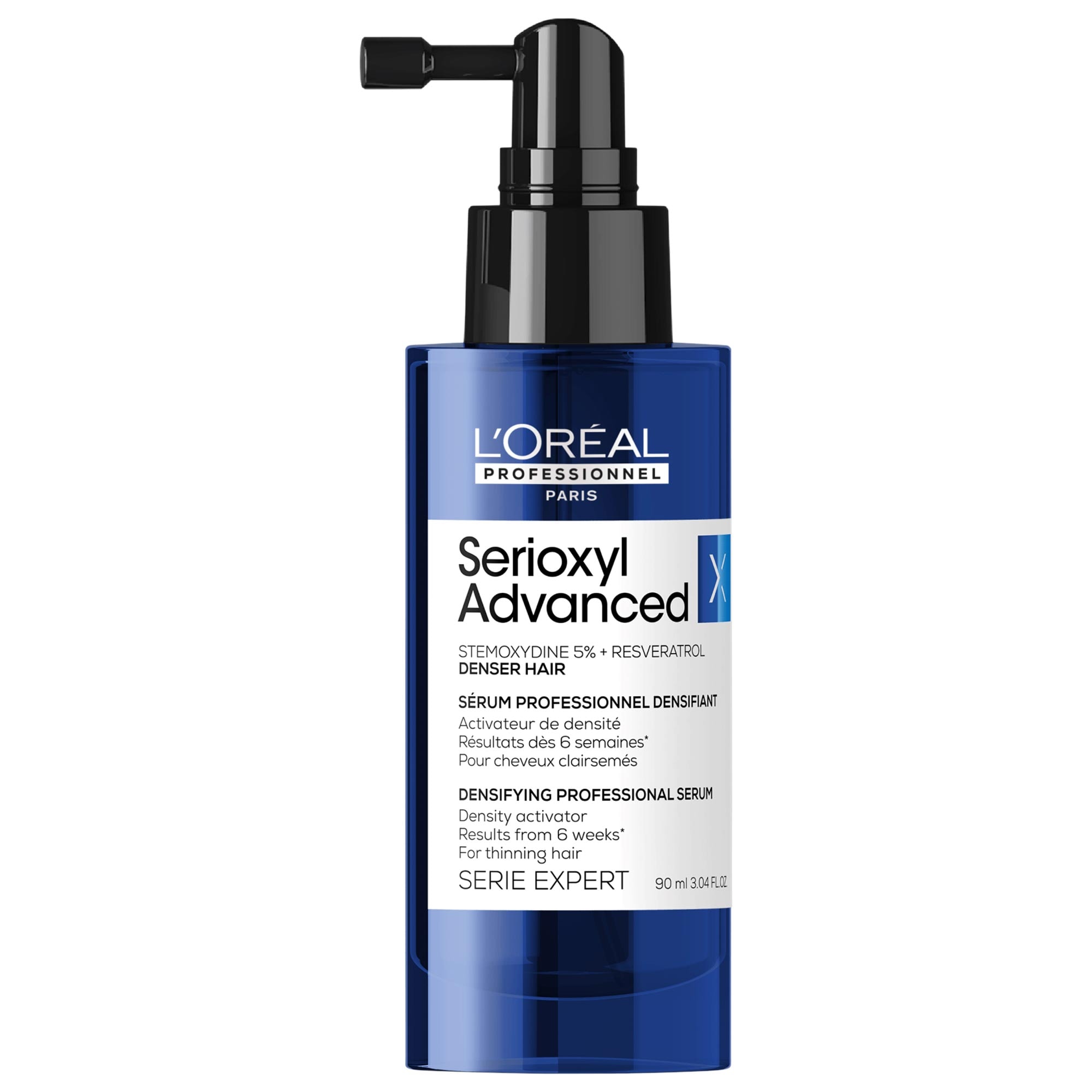 L'Oréal Professionnel Serioxyl Advanced Hair Thickening Serum for Hair Loss with Stemoxydine 3.4 oz / 90 mL