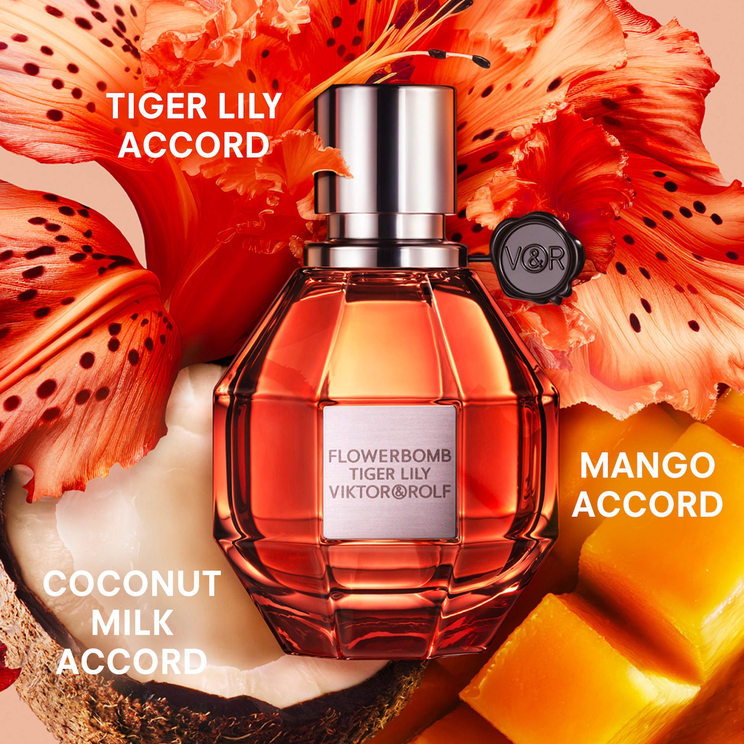 Flowerbomb Tiger Lily Eau de Parfum with Coconut Milk & Mango - Viktor&Rolf  | Sephora